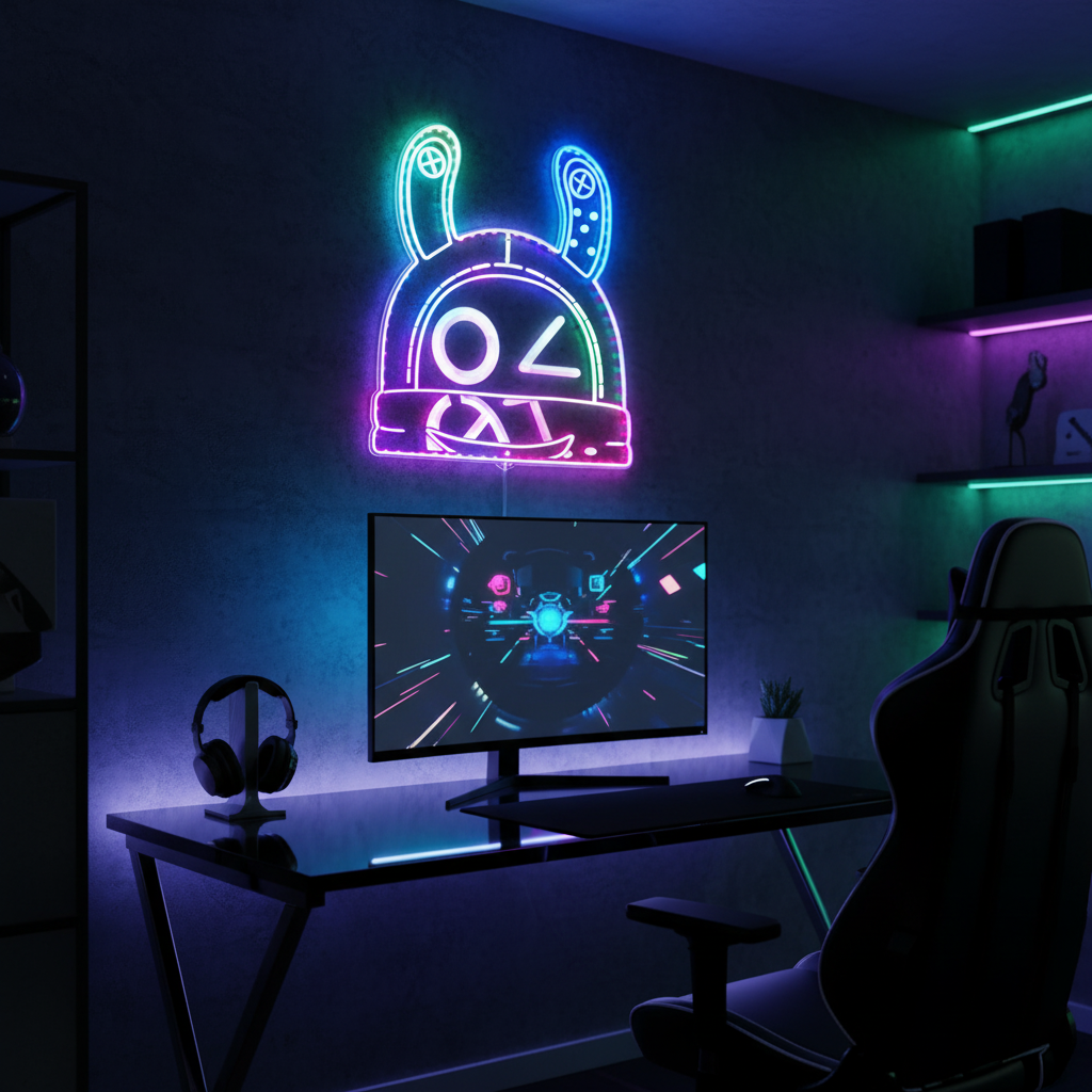 Zenless Zone Zero Bangboo Neon LED Sign with Dynamic RGB Colors