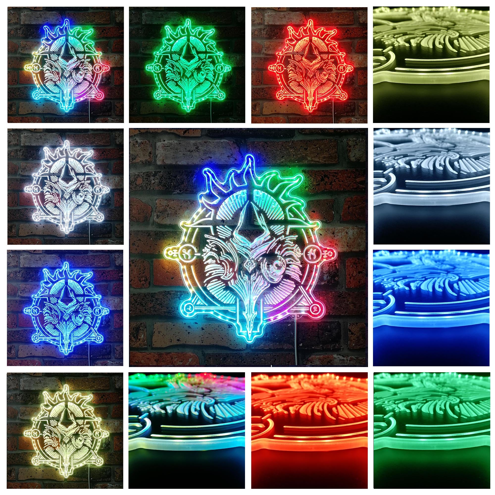 Diablo 4 Angel Dynamic RGB Edge Lit LED Sign