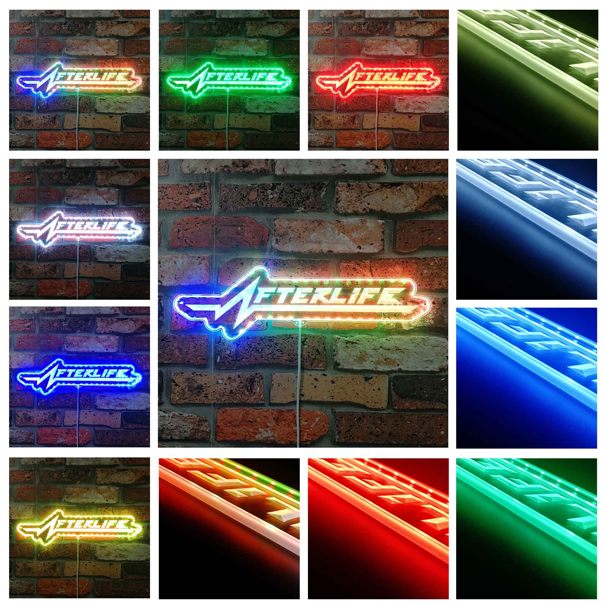 Cyberpunk 2077 Afterlife Dynamic RGB Edge Lit LED Sign