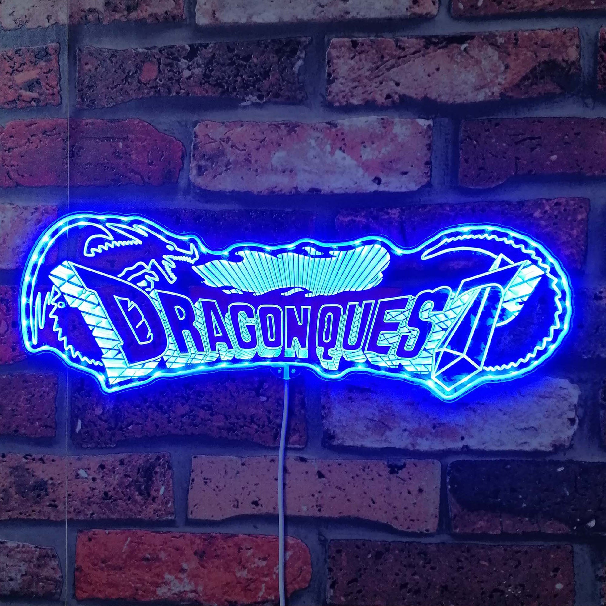 Dragon Quest Neon LED Sign with Dynamic RGB Colors
