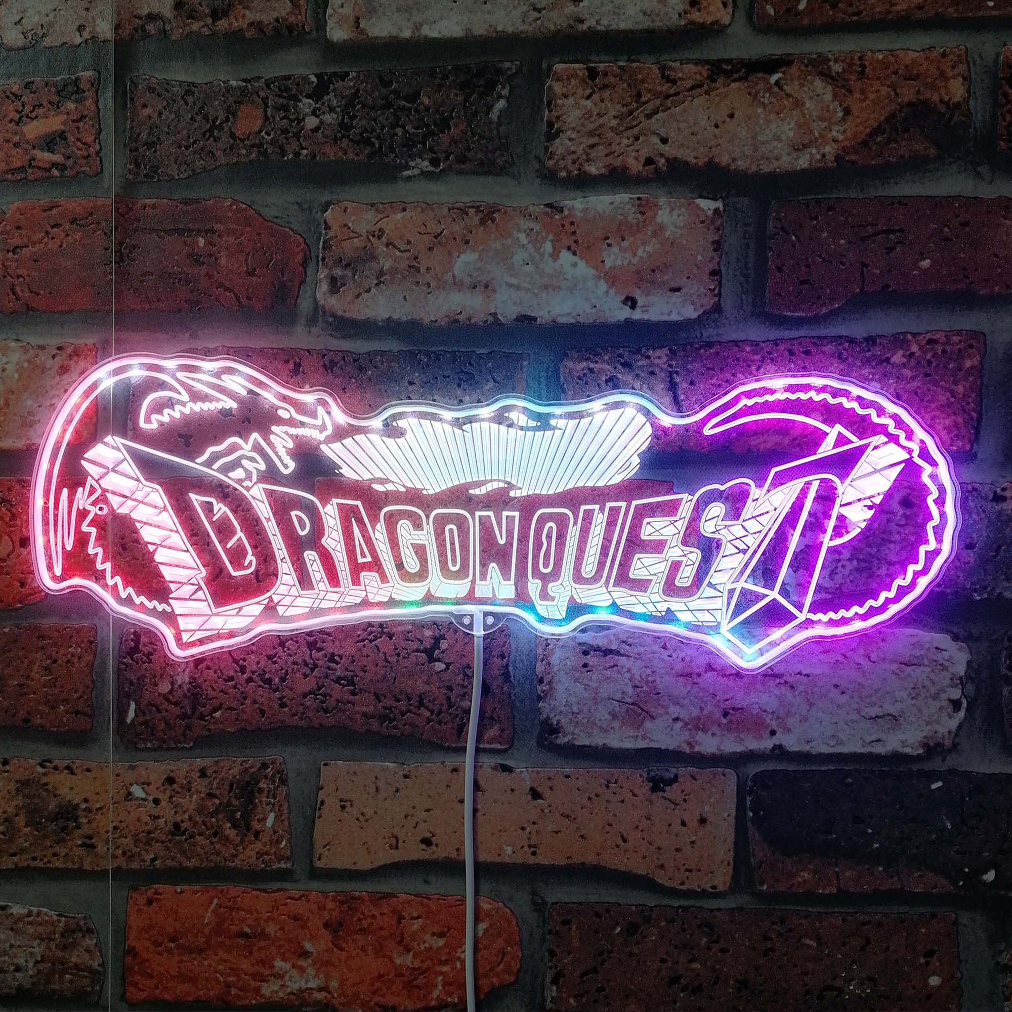 Dragon Quest Dynamic RGB Edge Lit LED Sign