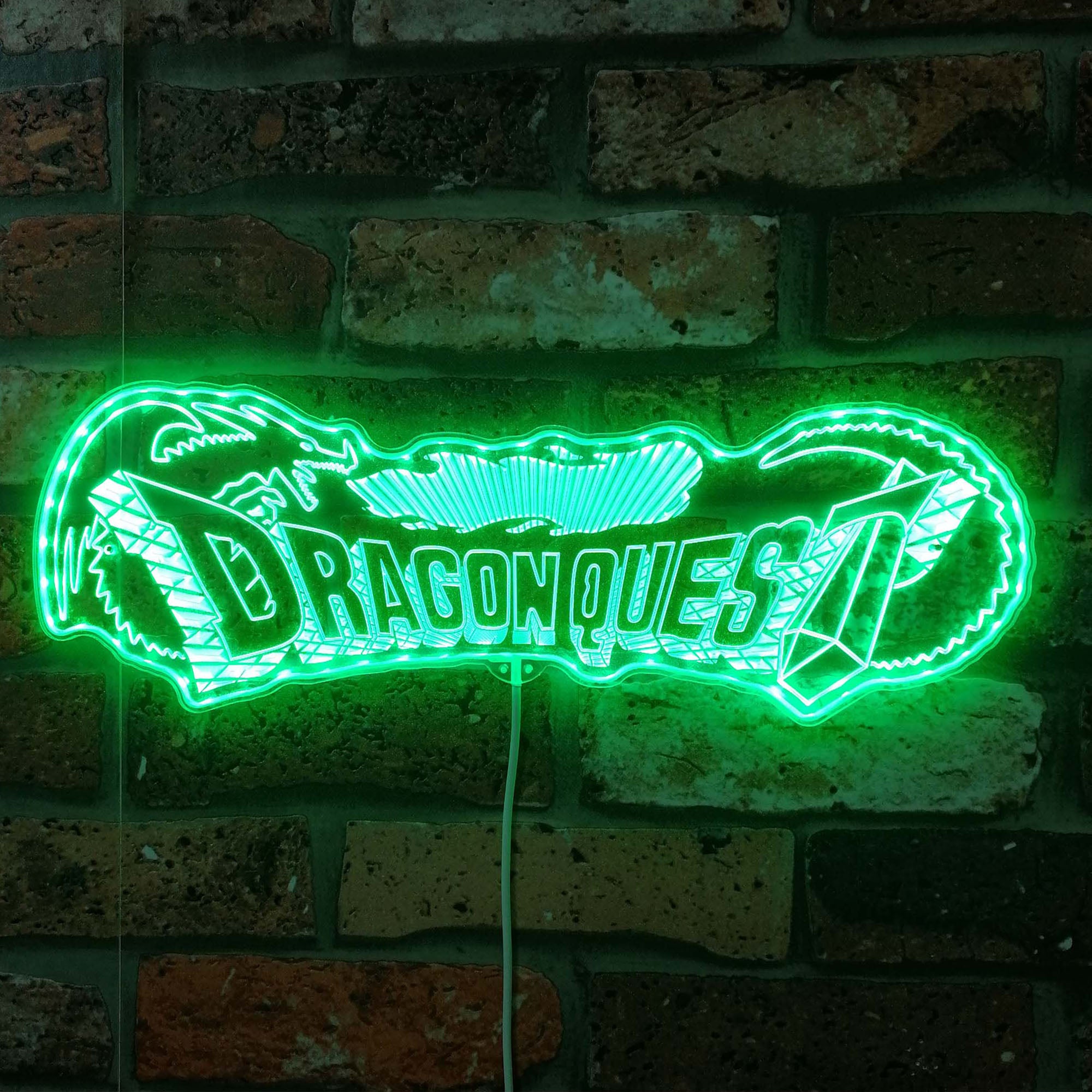 Dragon Quest Neon LED Sign with Dynamic RGB Colors