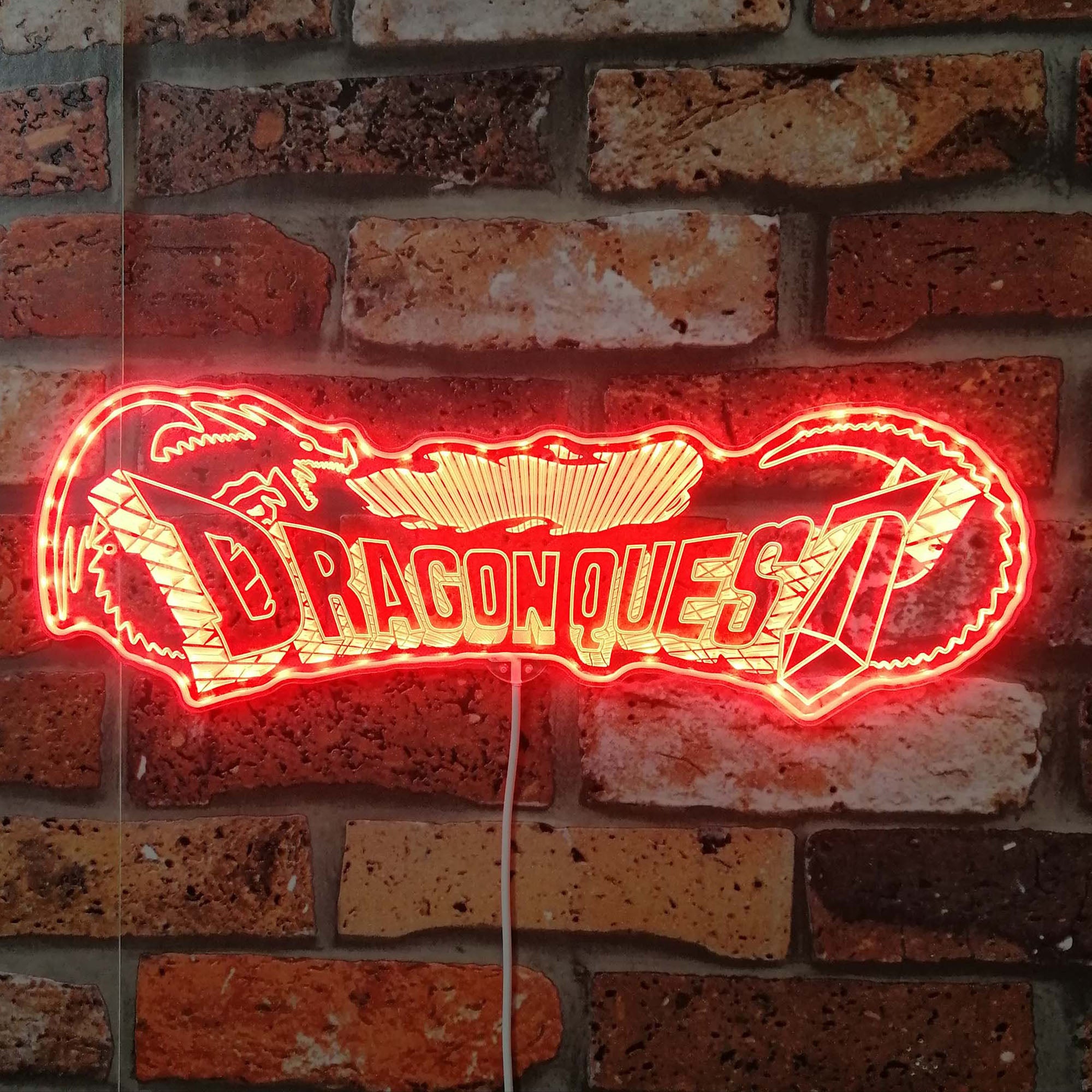 Dragon Quest Neon LED Sign with Dynamic RGB Colors