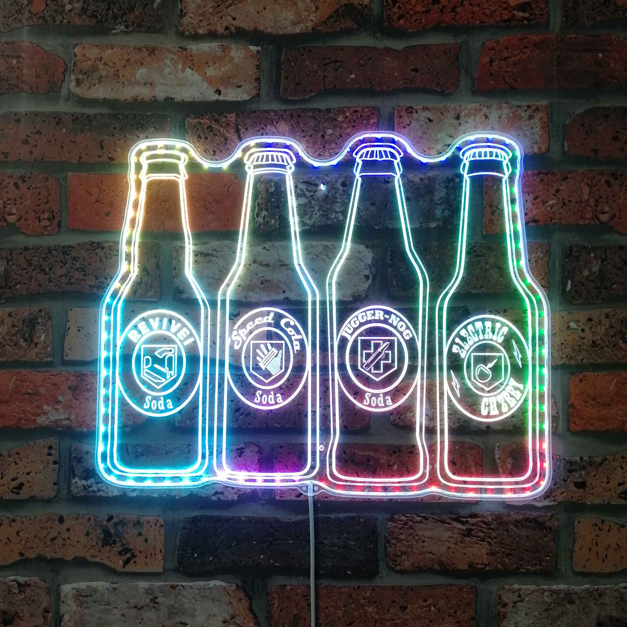 Cod Zombie Juggernog Perk Bottles Dynamic RGB Edge Lit LED Sign ...