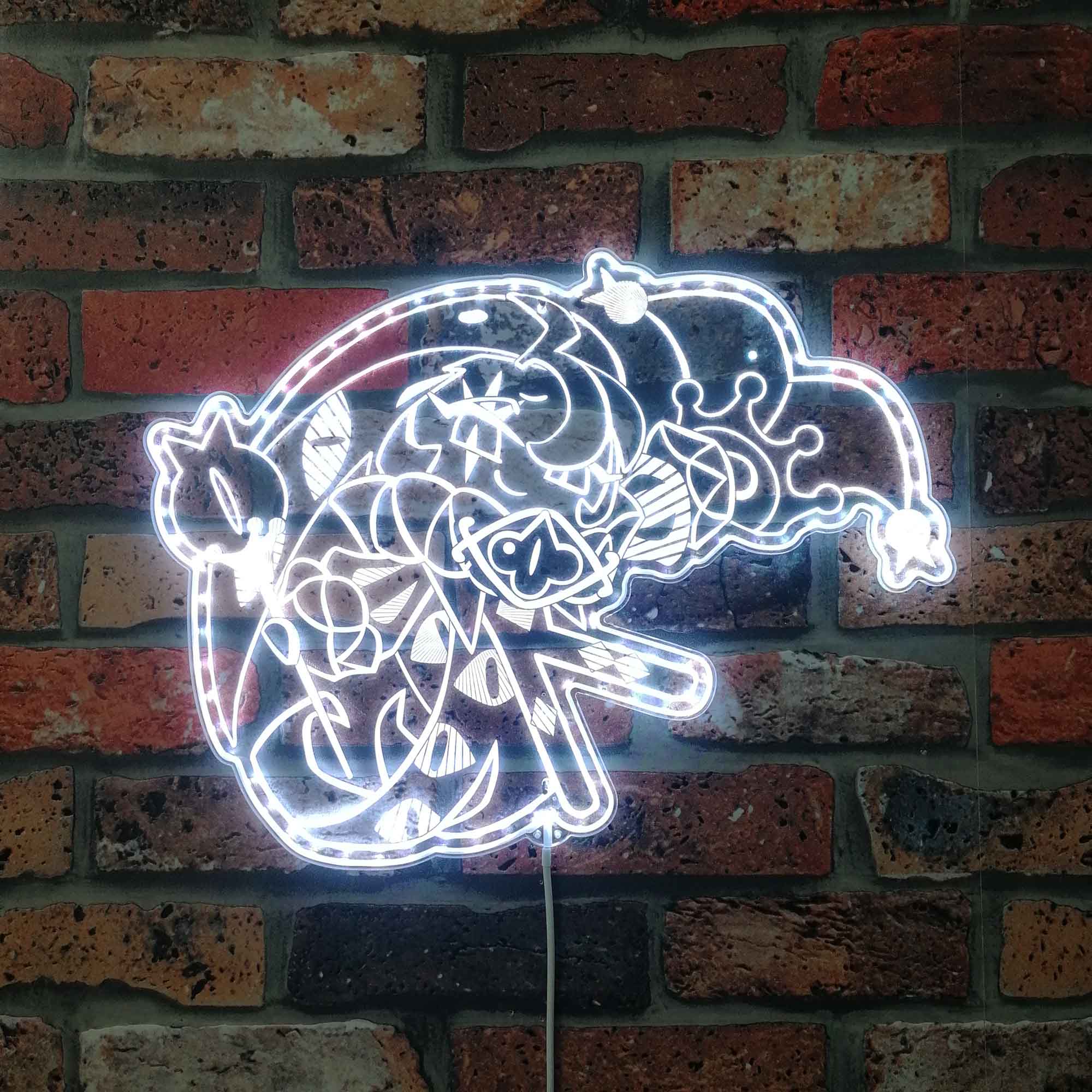 Shadow Milk Cookie Run Kingdom Neon Neon LED Sign with Dynamic RGB Colors
