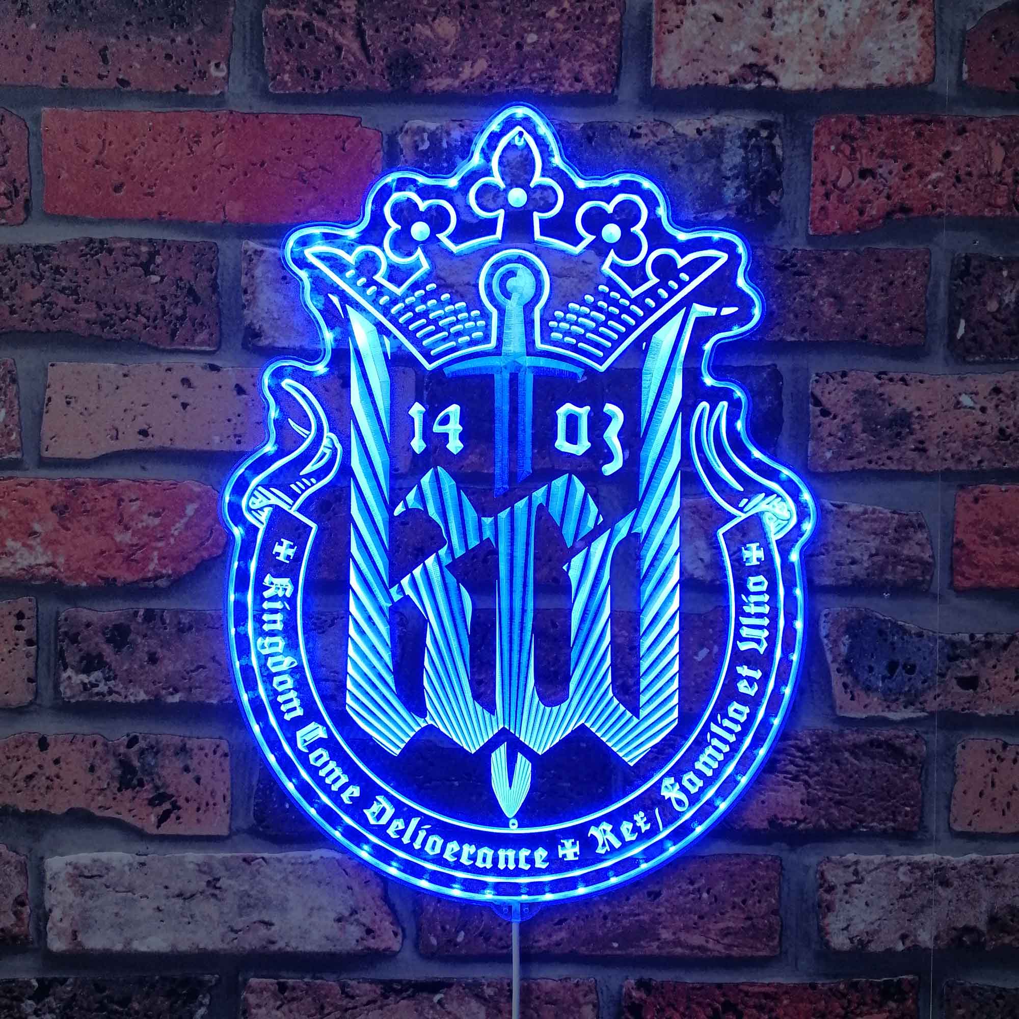 Kingdom Come Neon LED Sign with Dynamic RGB Colors