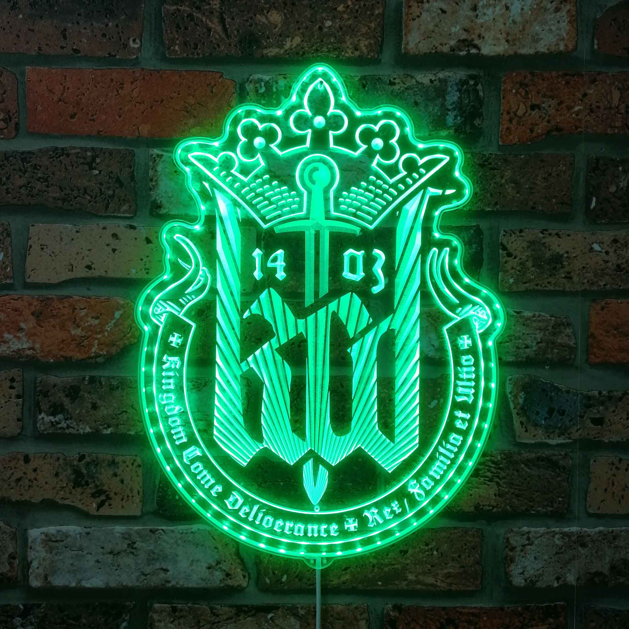 Kingdom Come Neon LED Sign with Dynamic RGB Colors
