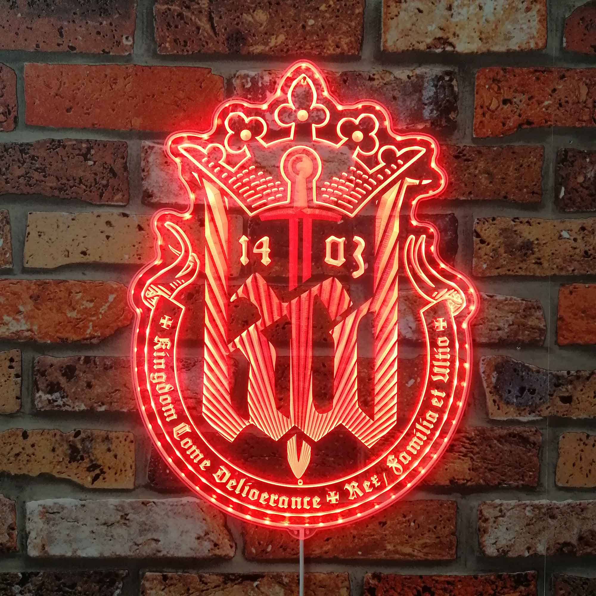 Kingdom Come Neon LED Sign with Dynamic RGB Colors