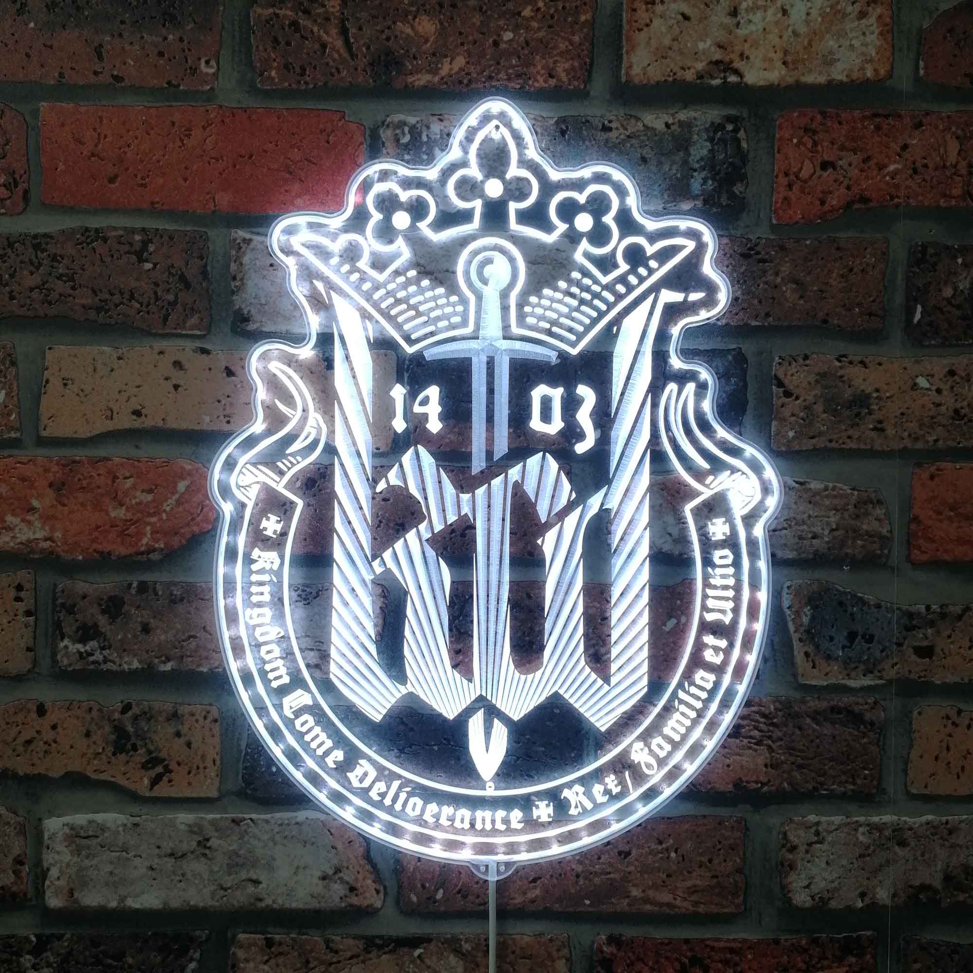 Kingdom Come Neon LED Sign with Dynamic RGB Colors