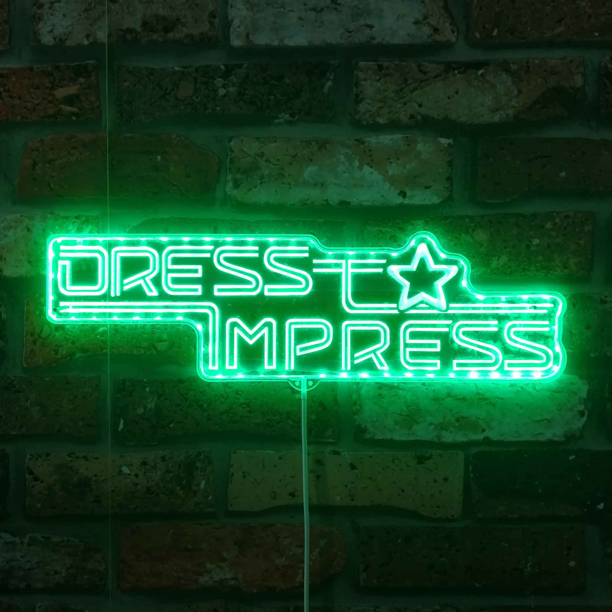 open lace back dress Dress Impress Dynamic RGB Edge Lit LED Sign