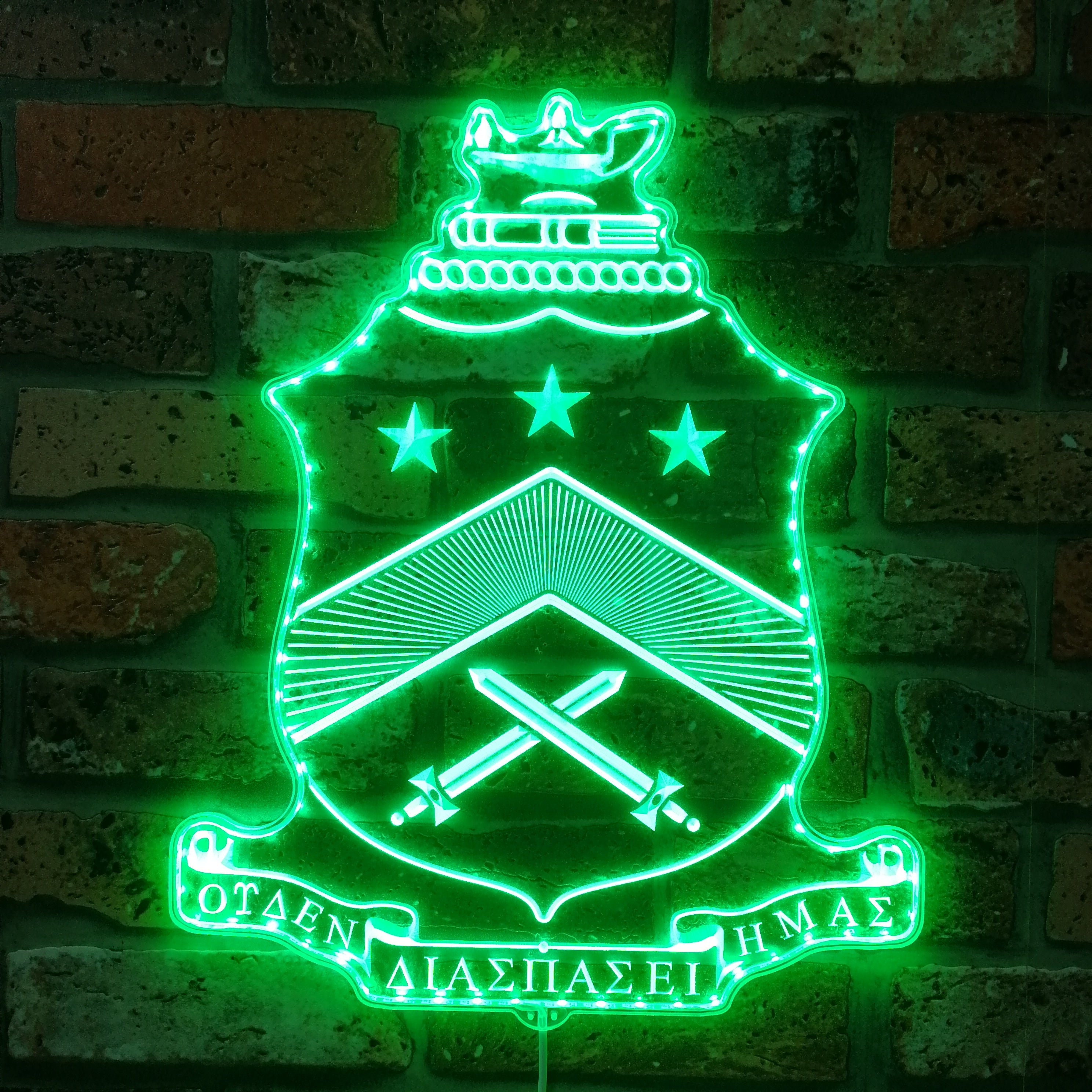 Pi Kappa Phi Fraternity Dynamic RGB Edge Lit LED Sign