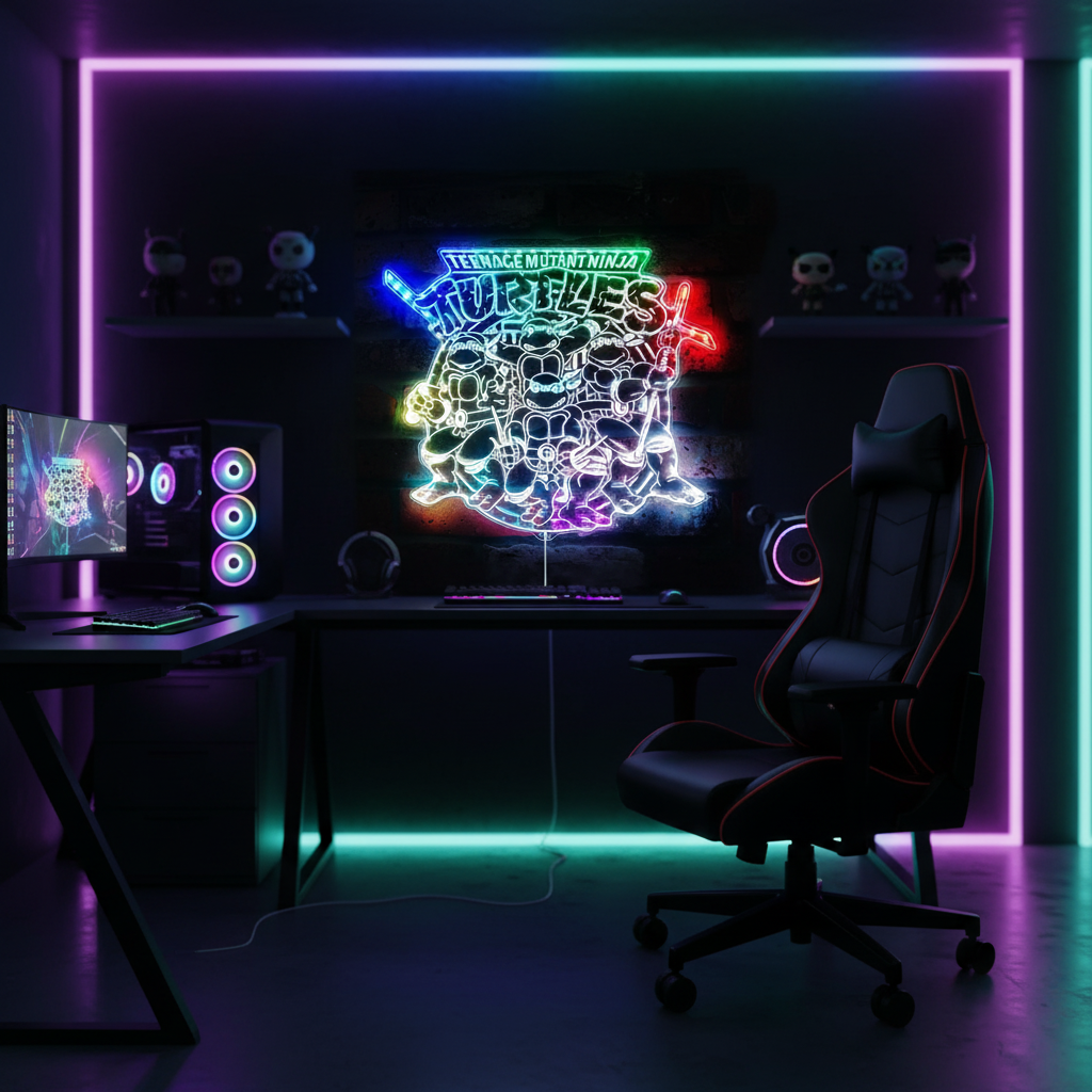 Adesivo Per Interruttore Della Luce – Ispirato Alle Tartarughe Ninja, Colore Viola, Vinile Autoadesivo Resistente All'Acqua
