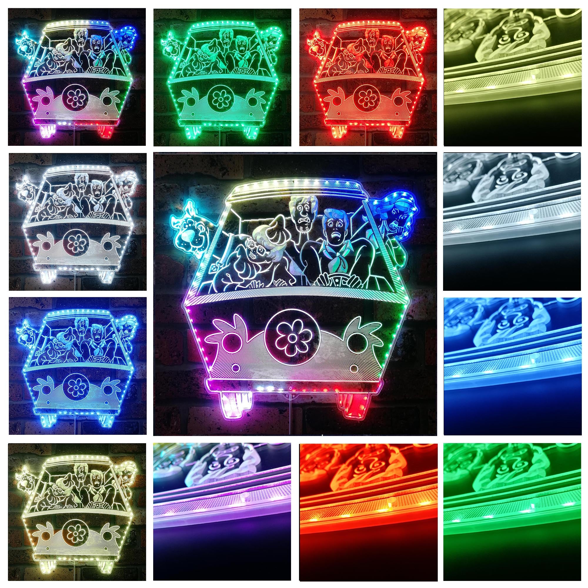 Scooby-Doo Dynamic RGB Edge Lit LED Sign