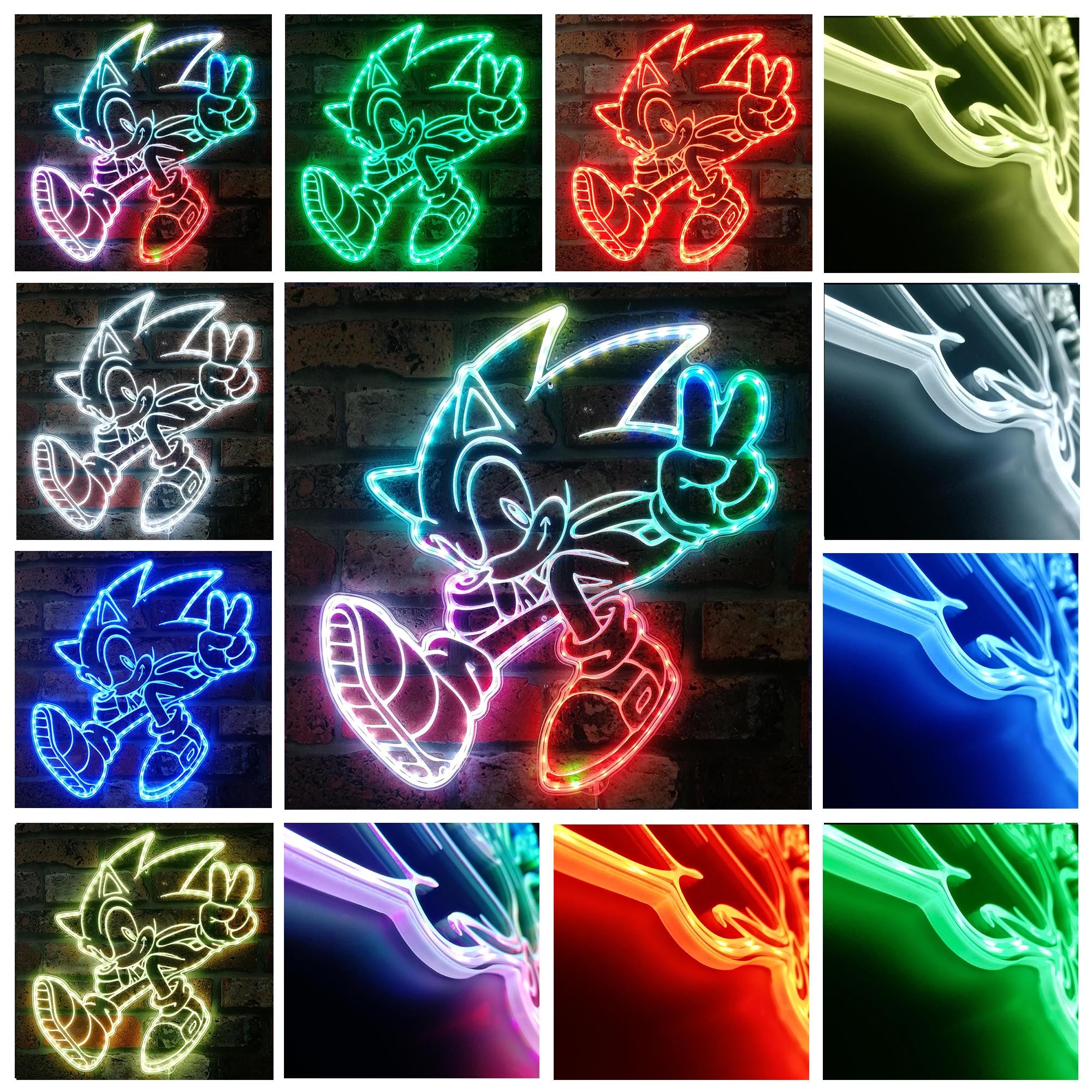 Sonic Dynamic RGB Edge Lit LED Sign