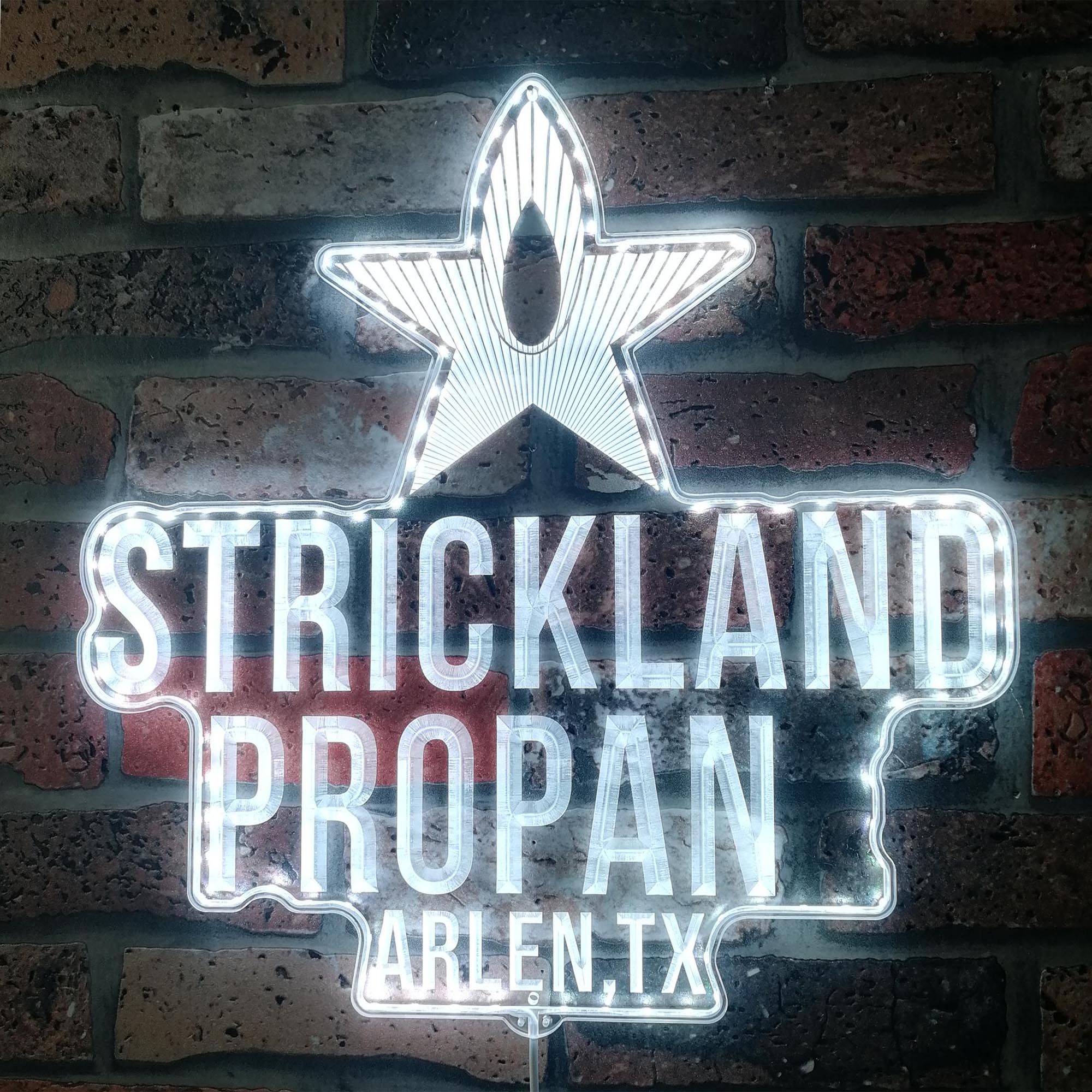 Strickland Propane Dynamic RGB Edge Lit LED Sign