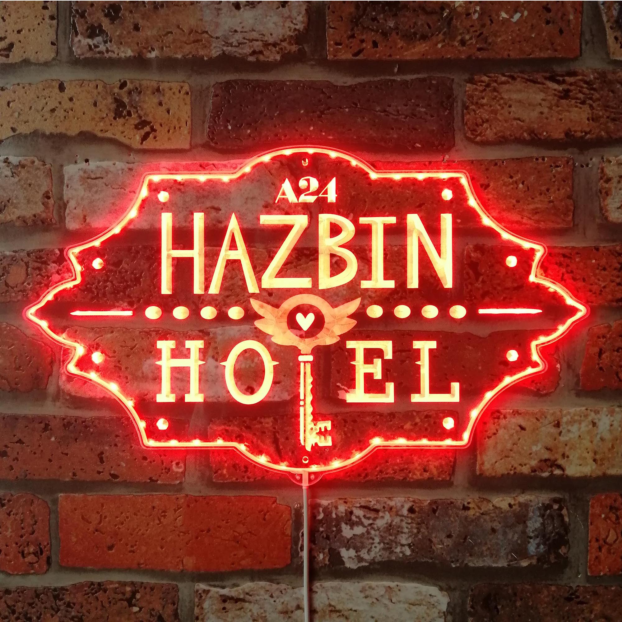 Hazbin Hotel Dynamic RGB Edge Lit LED Sign