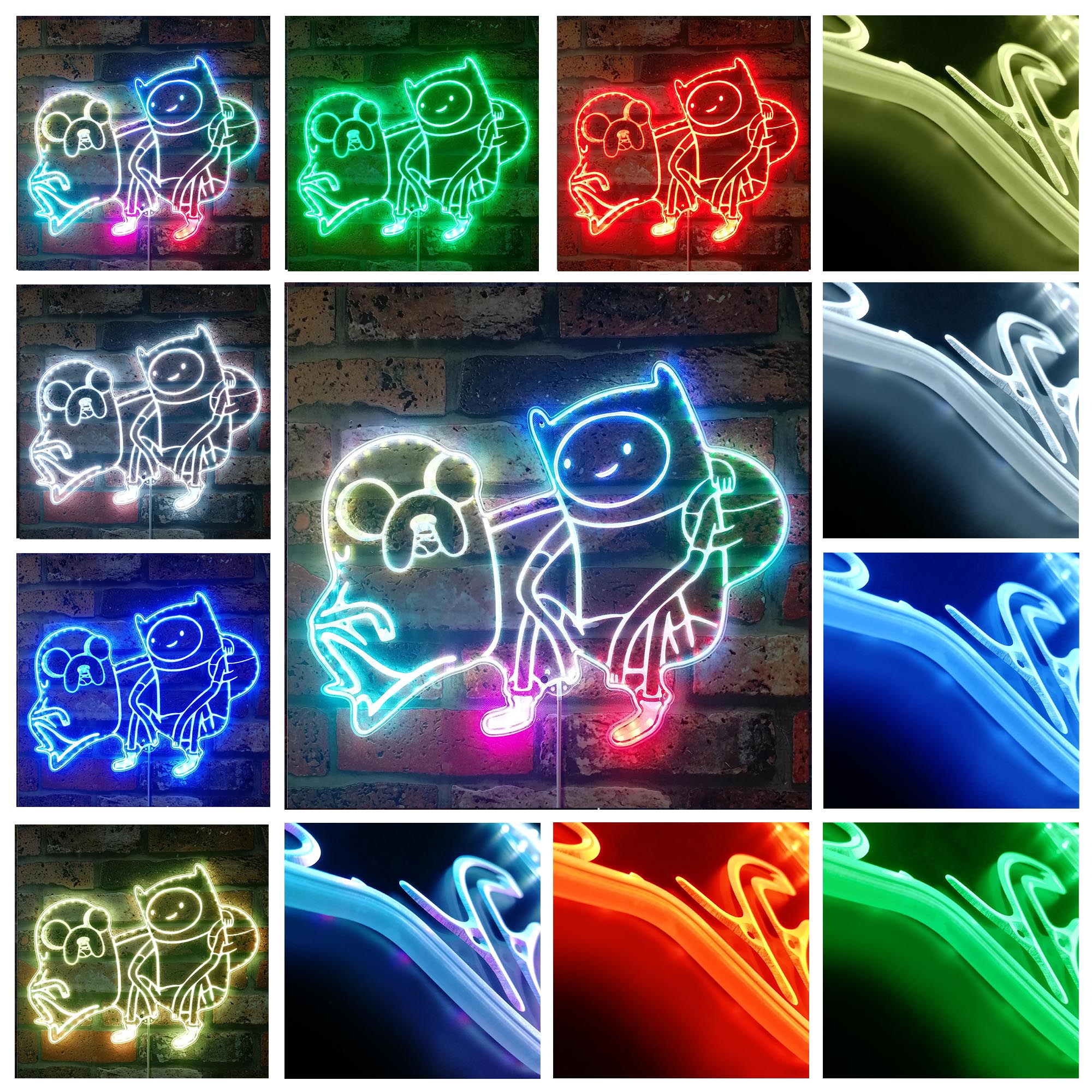 Jake & Finn Dynamic RGB Edge Lit LED Sign