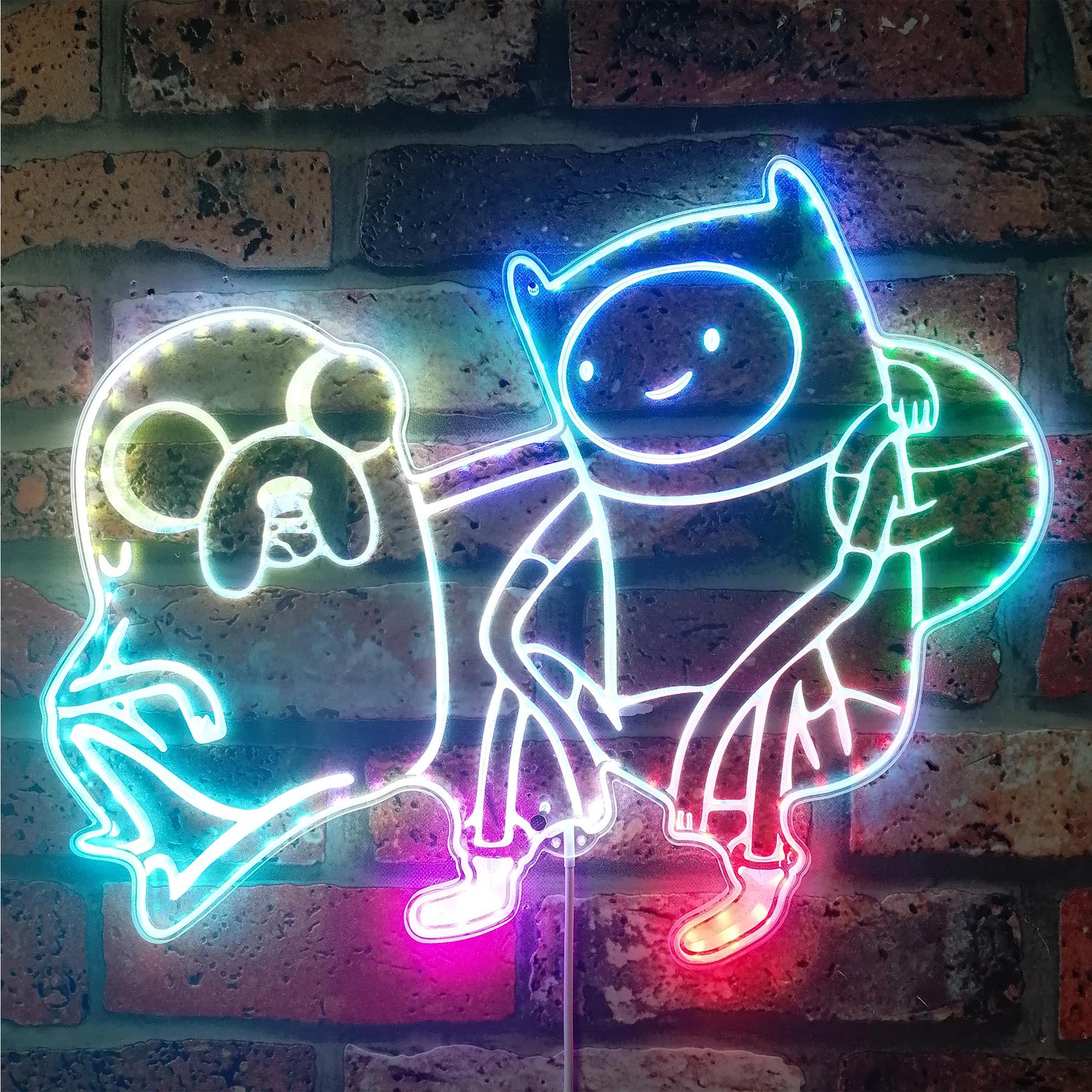 Jake & Finn Dynamic RGB Edge Lit LED Sign