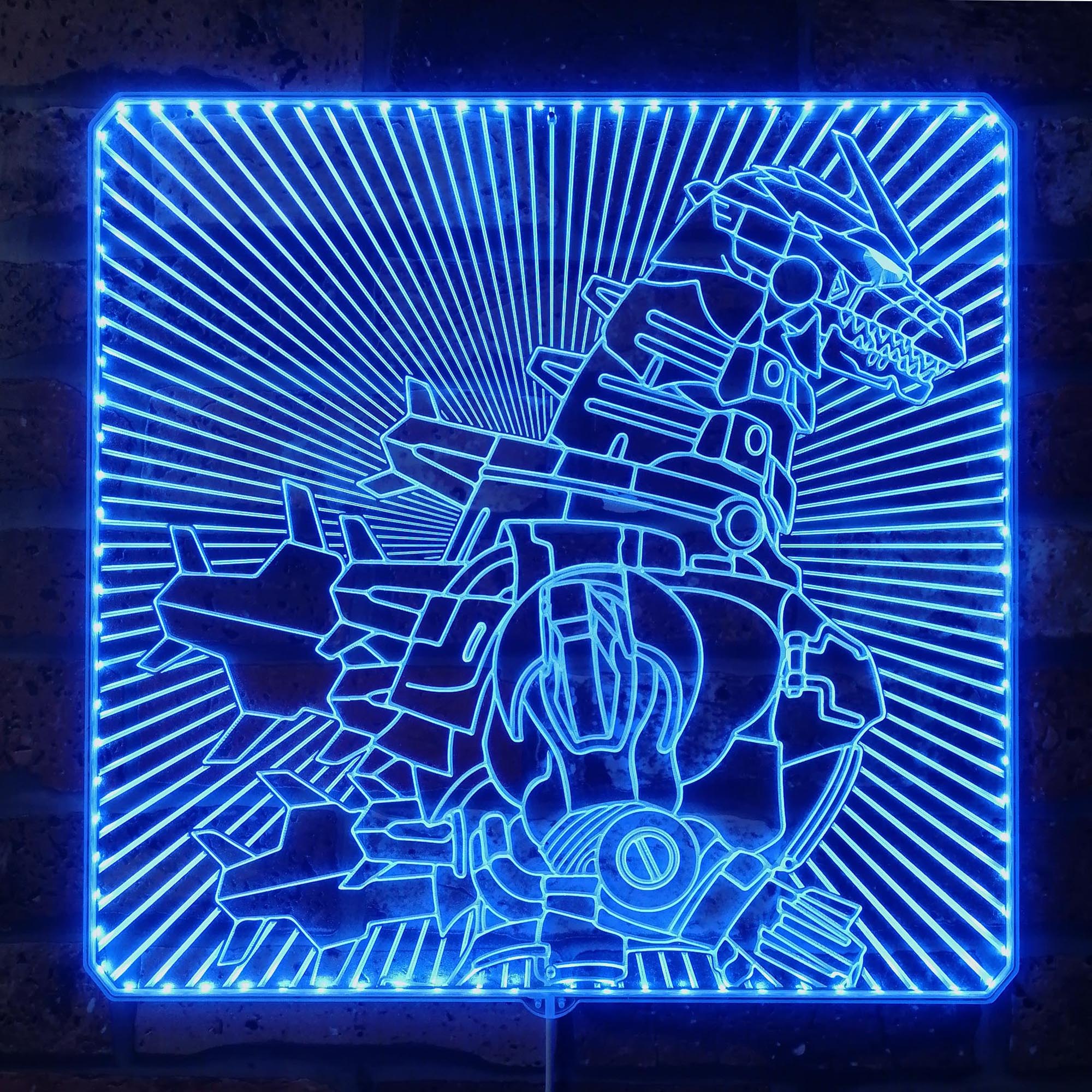 Mechazilla Godzilla Dynamic RGB Edge Lit LED Sign