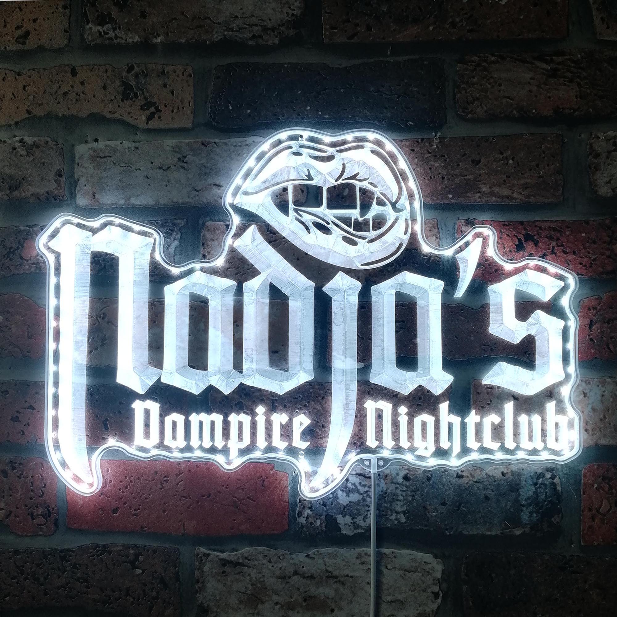 Nadjas Vampire Nightclub Dynamic RGB Edge Lit LED Sign