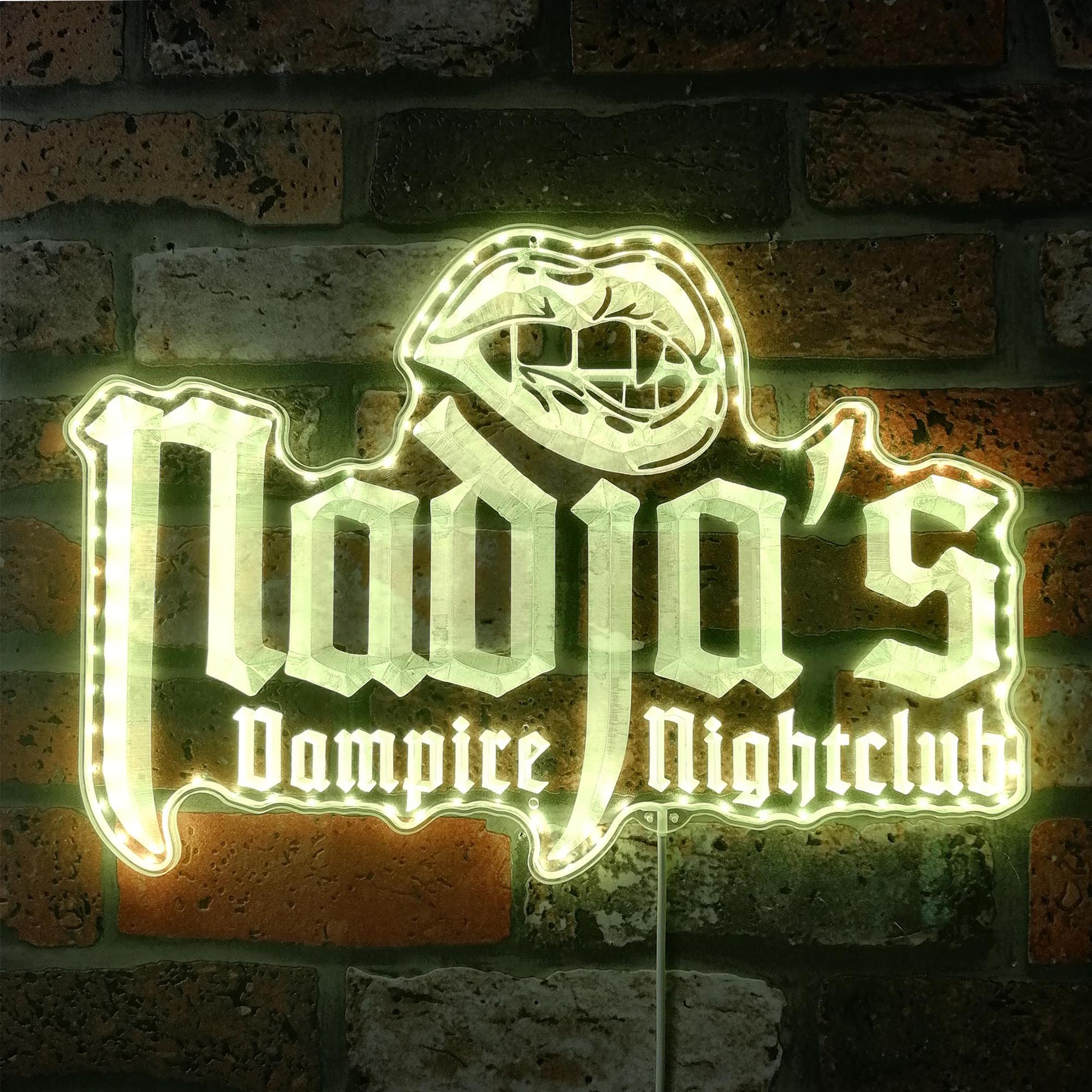 Nadjas Vampire Nightclub Dynamic RGB Edge Lit LED Sign