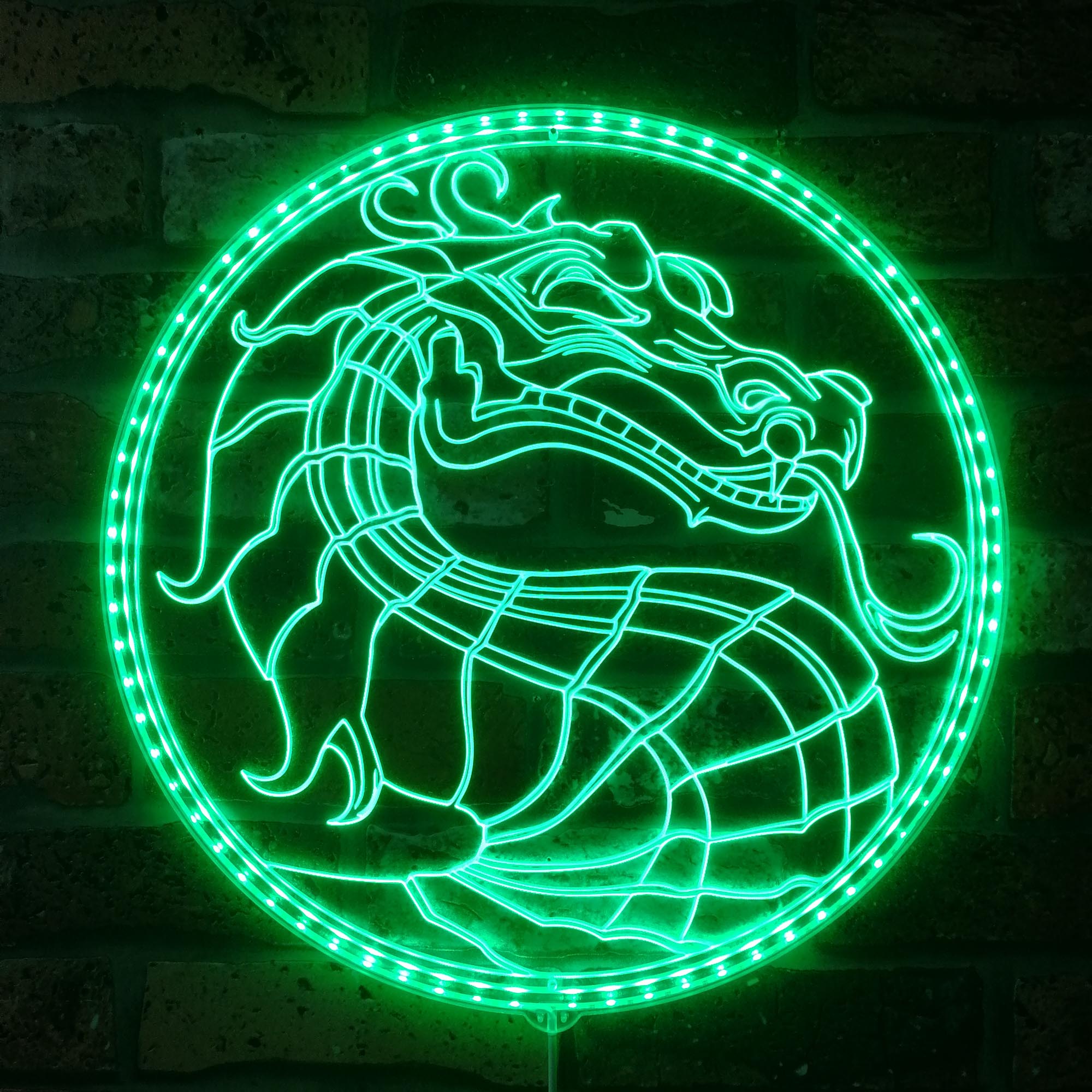 Mortal Kombat Dynamic RGB Edge Lit LED Sign