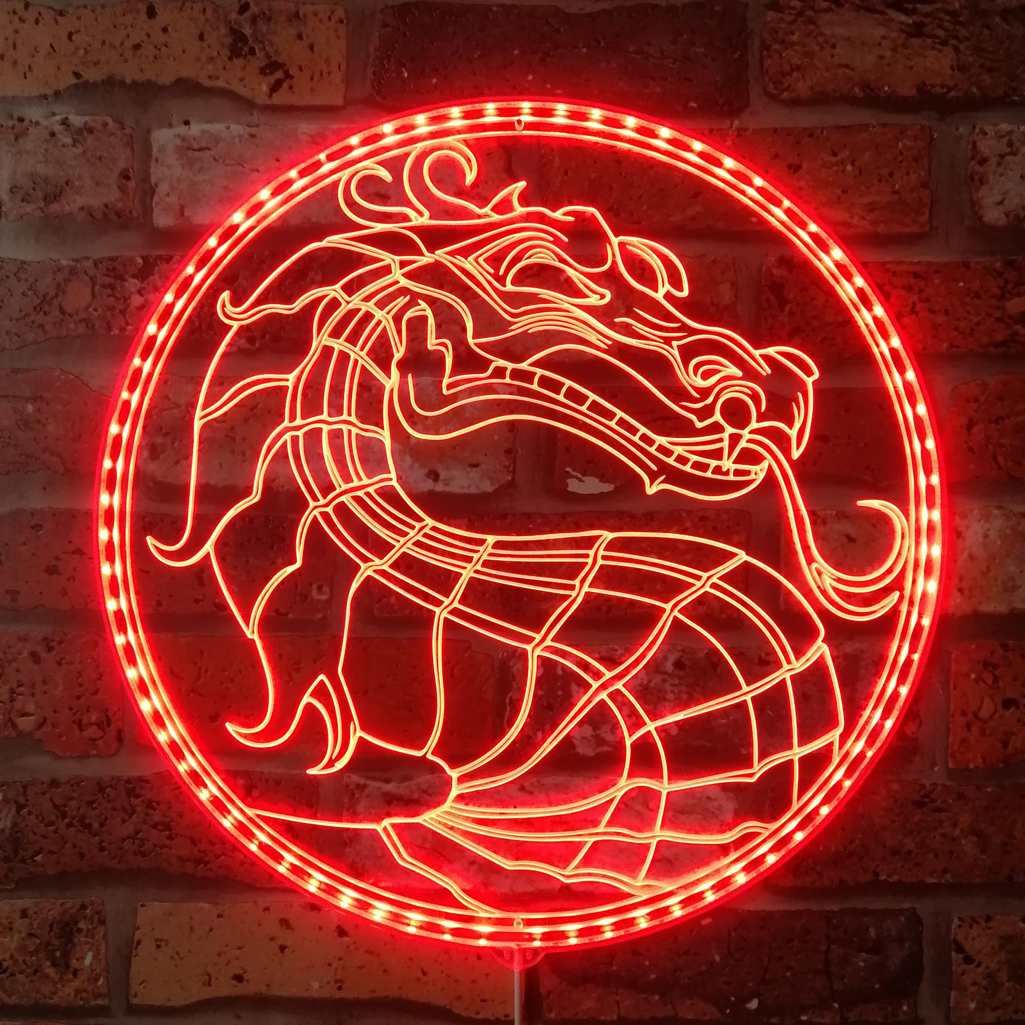 Mortal Kombat Dynamic RGB Edge Lit LED Sign