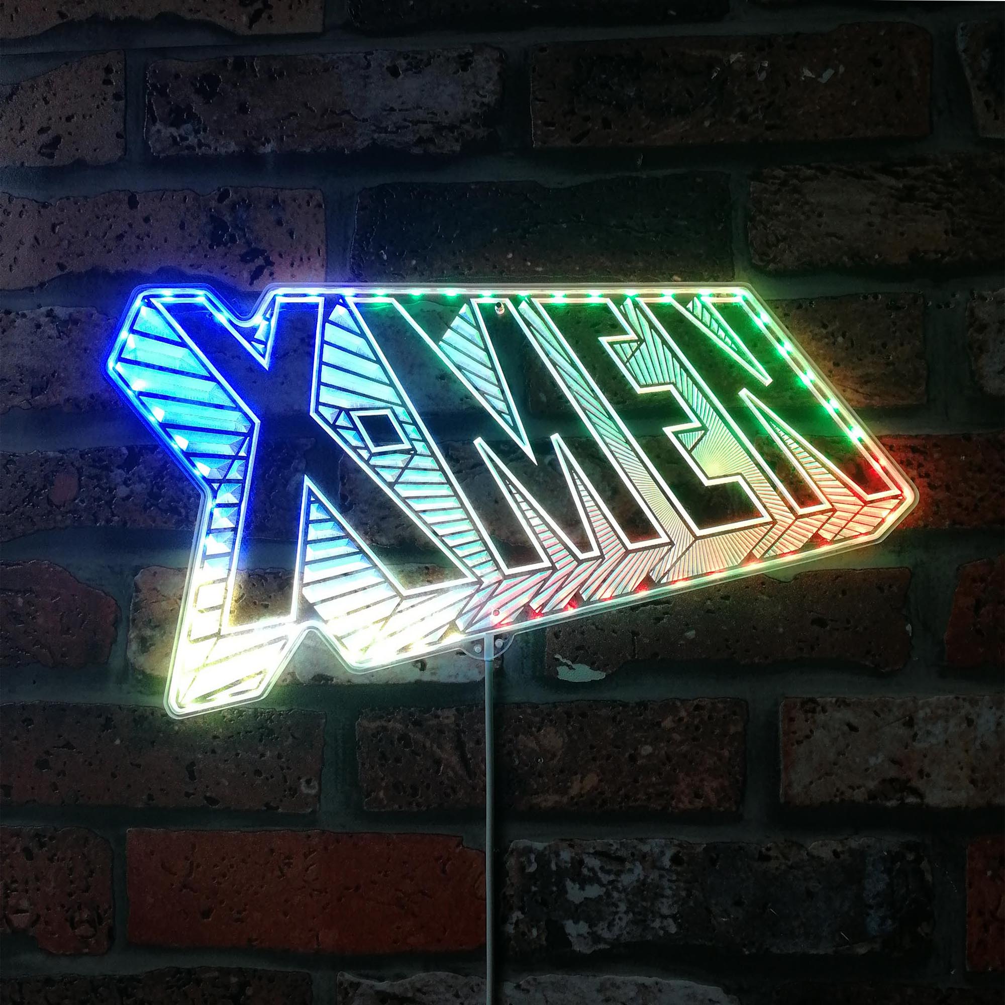 X-Men Comic Class Logo Dynamic RGB Edge Lit LED Sign