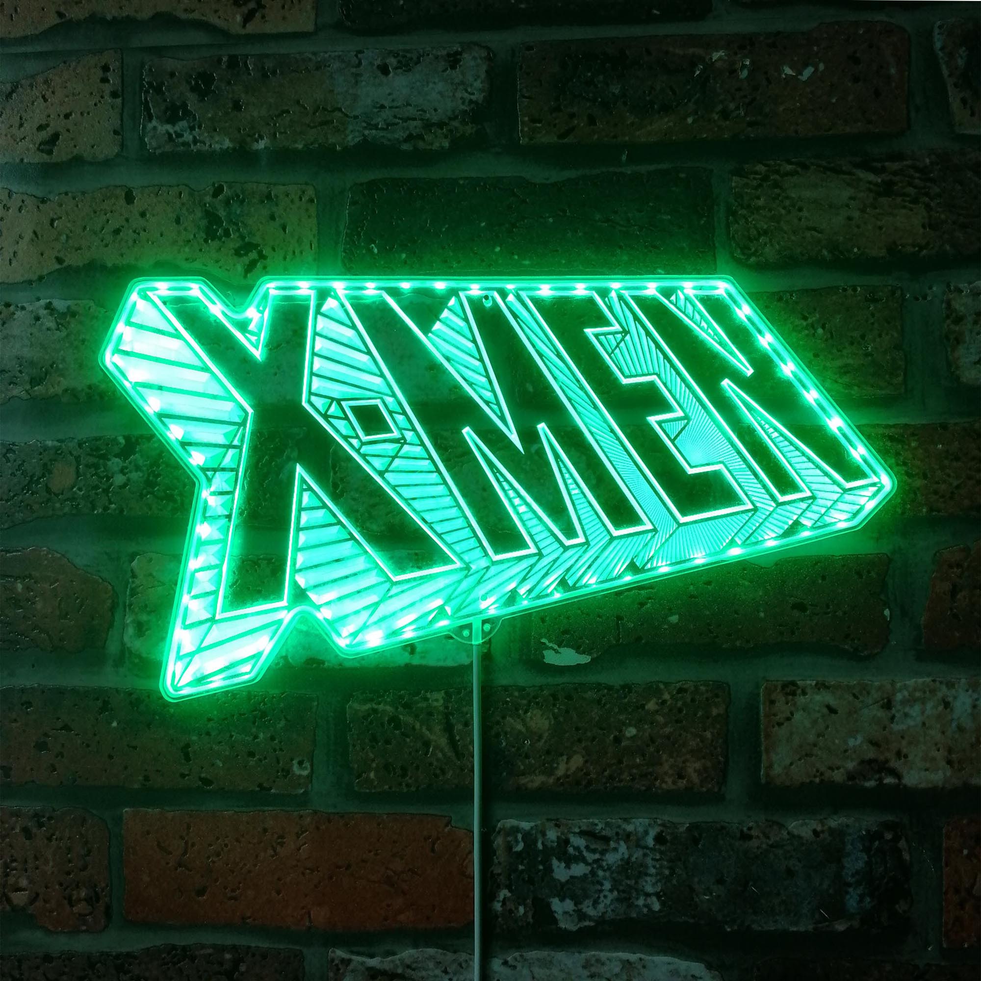 X-Men Comic Class Logo Dynamic RGB Edge Lit LED Sign