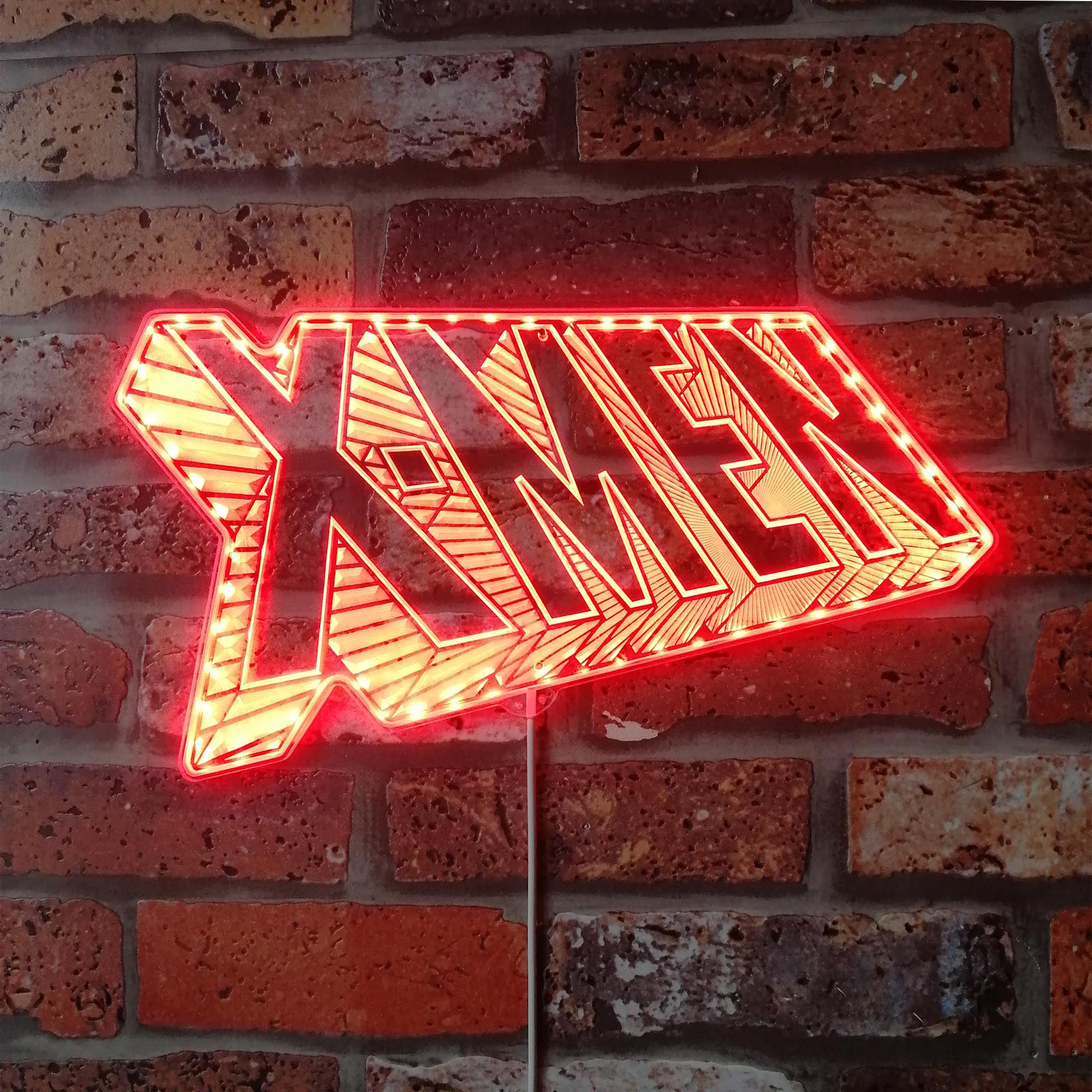 X-Men Comic Class Logo Dynamic RGB Edge Lit LED Sign