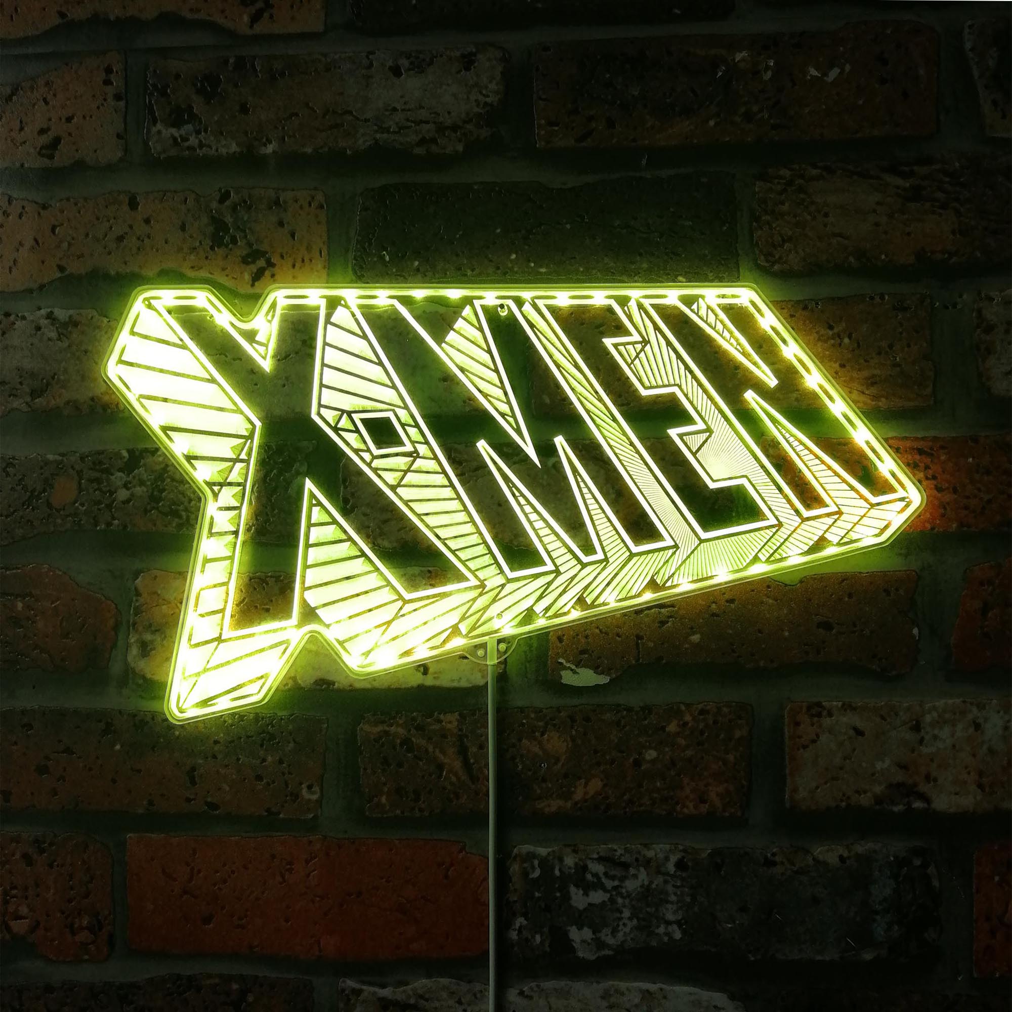 X-Men Comic Class Logo Dynamic RGB Edge Lit LED Sign