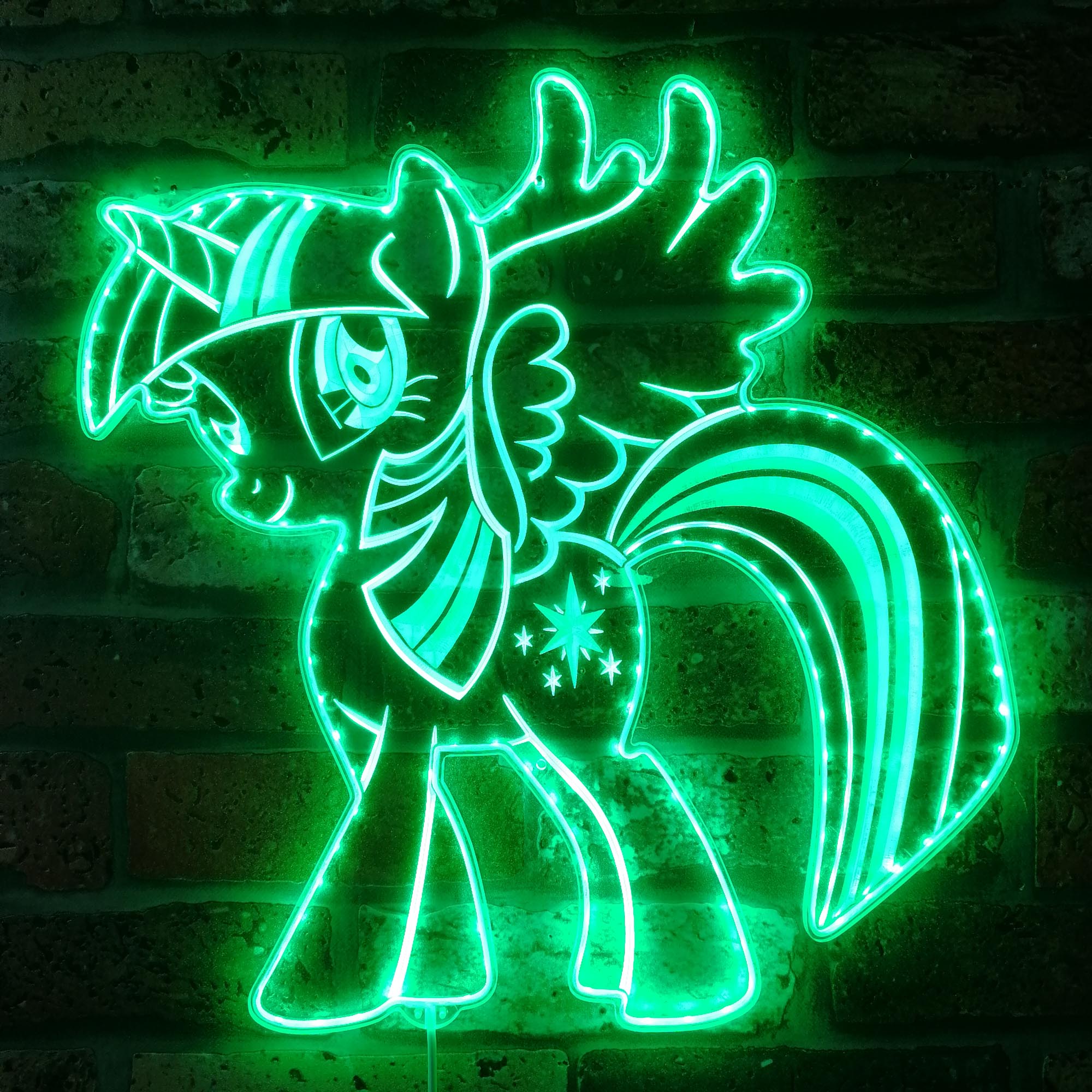 My Little Pony Dynamic RGB Edge Lit Neon LED Sign