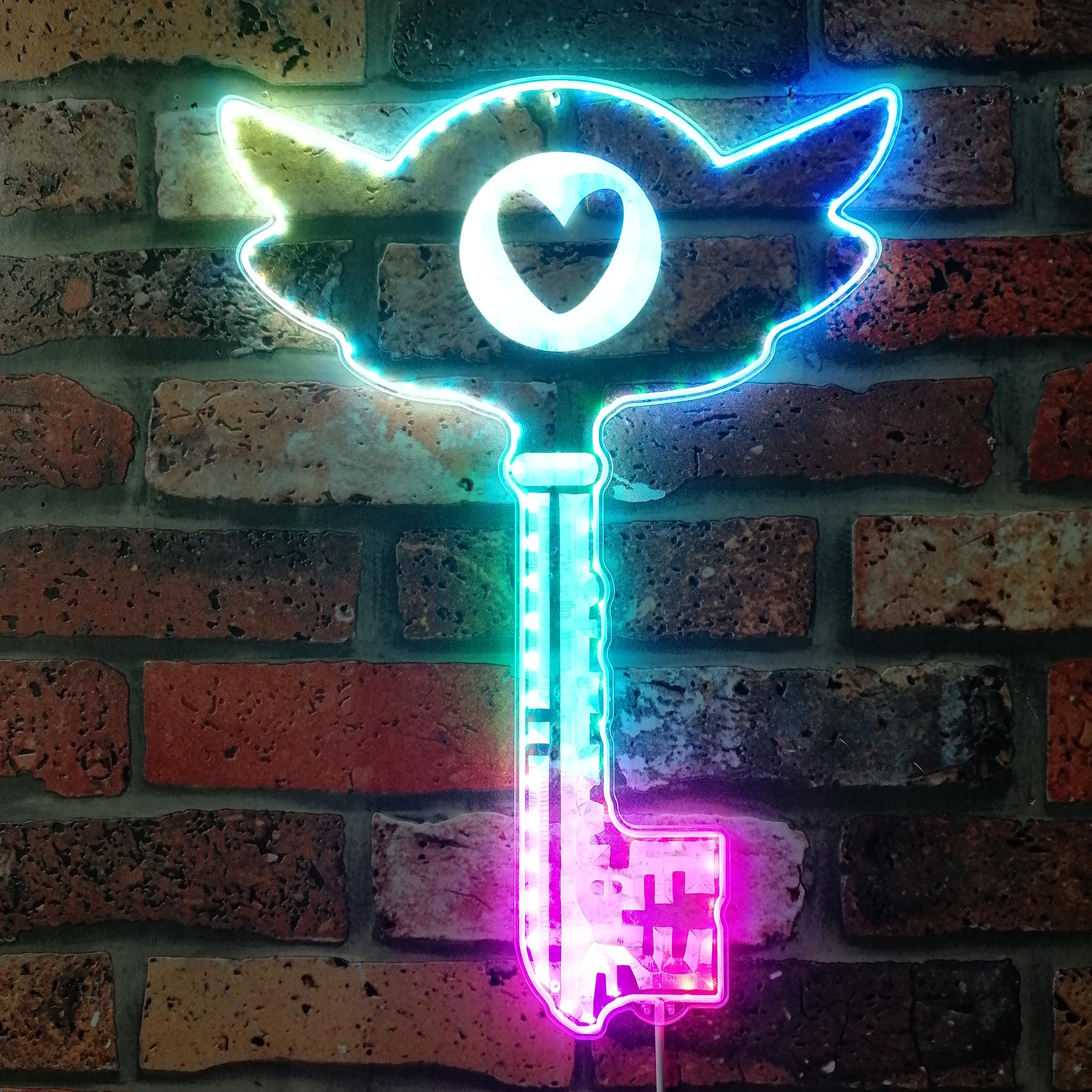 Hazbin Hotel Key Dynamic RGB Edge Lit LED Sign