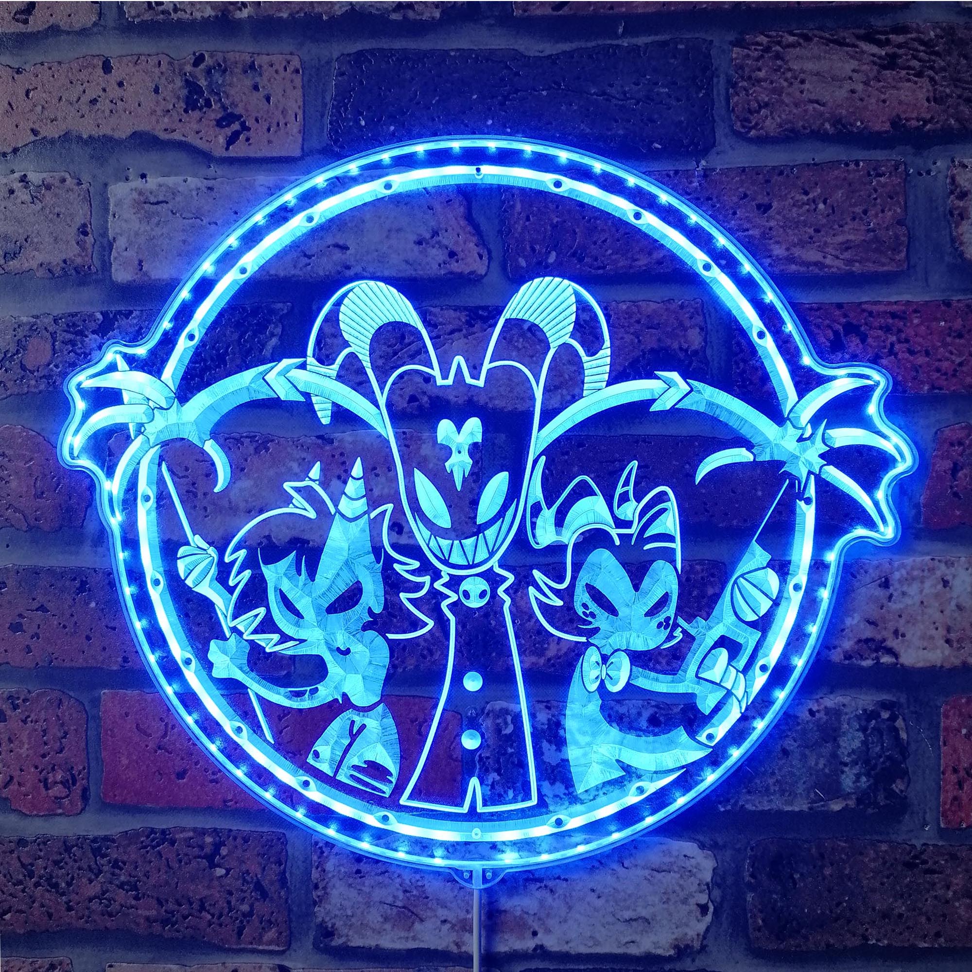 Helluva Boss Dynamic RGB Edge Lit LED Sign