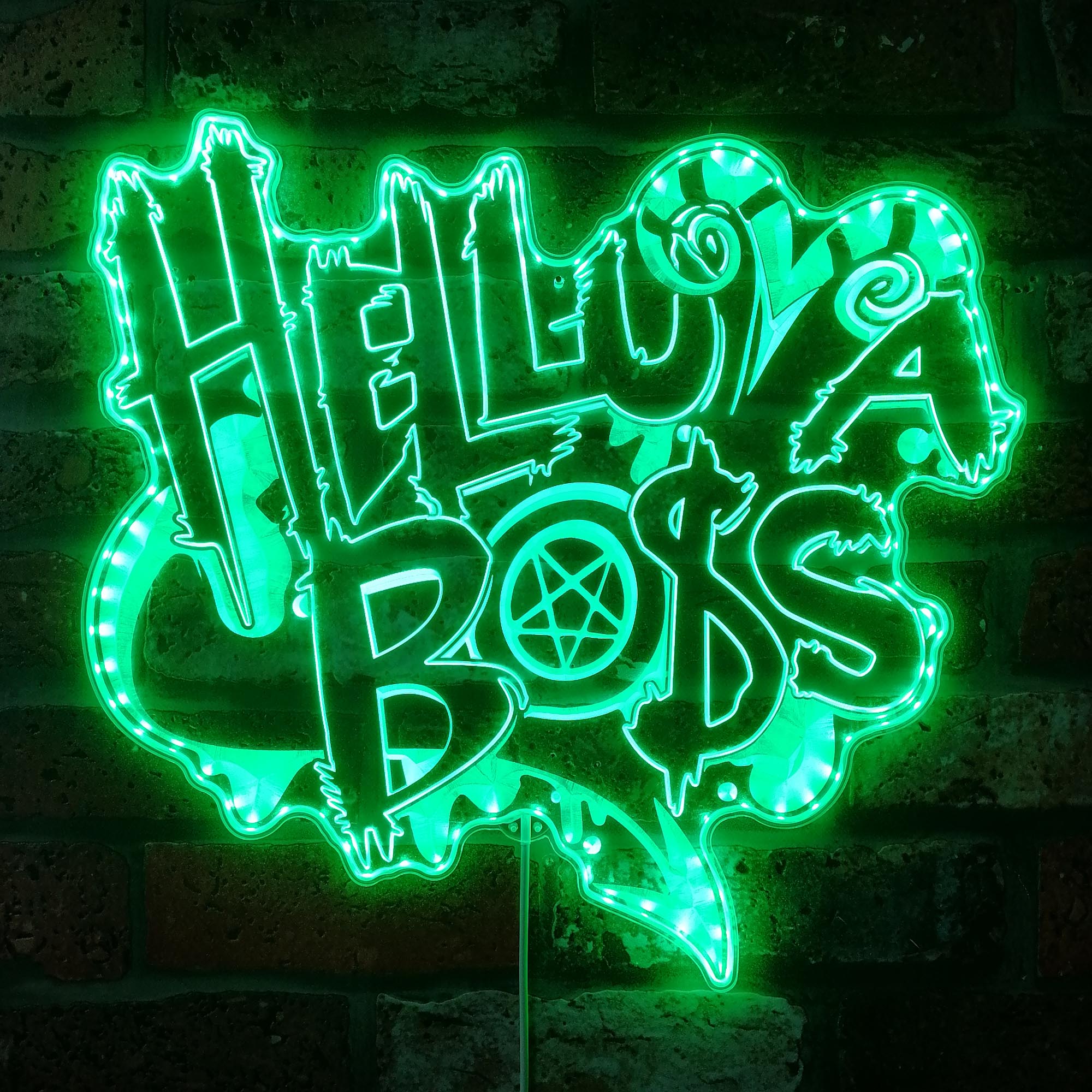 Helluva Boss Dynamic RGB Edge Lit LED Sign