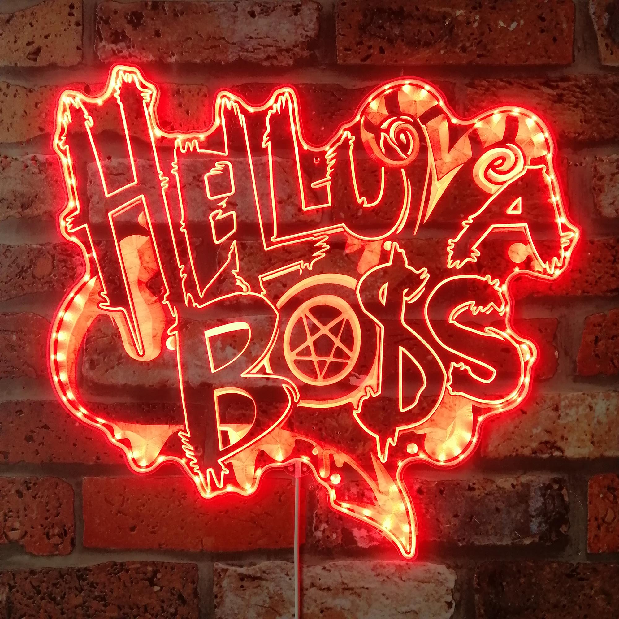 Helluva Boss Dynamic RGB Edge Lit LED Sign