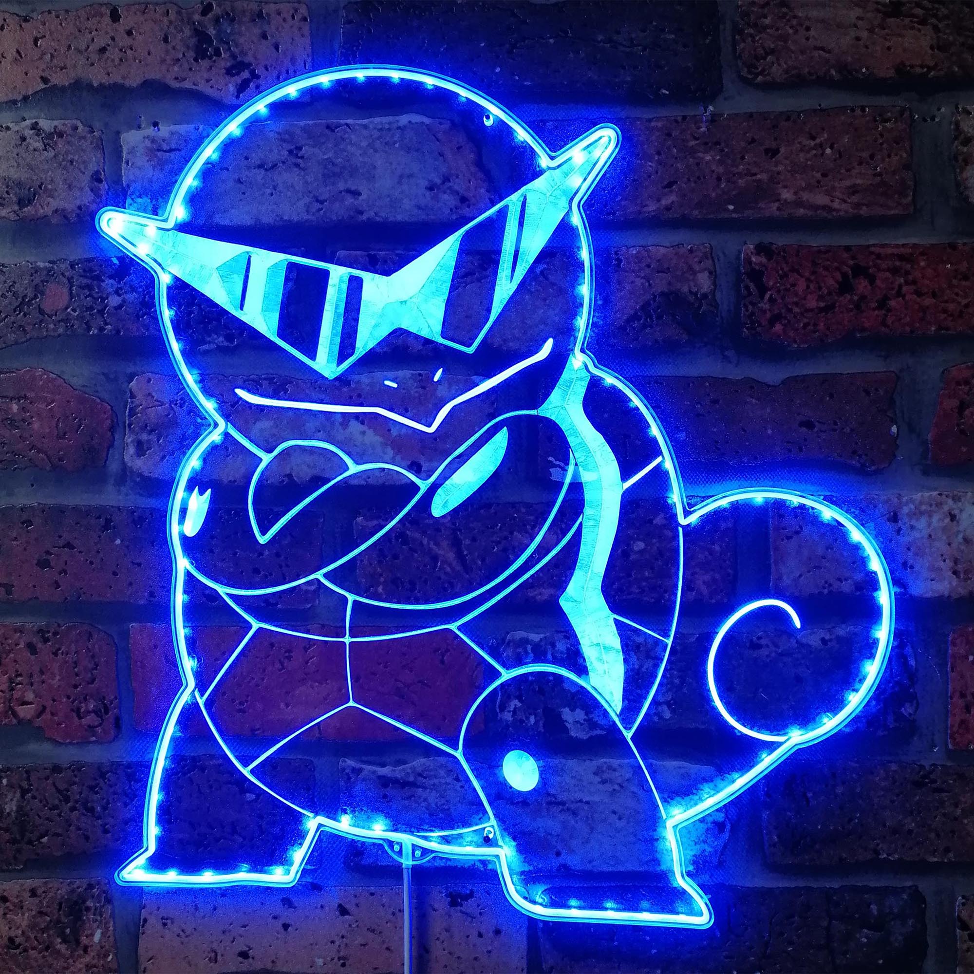 Pokeman Squirtle Dynamic RGB Edge Lit LED Sign