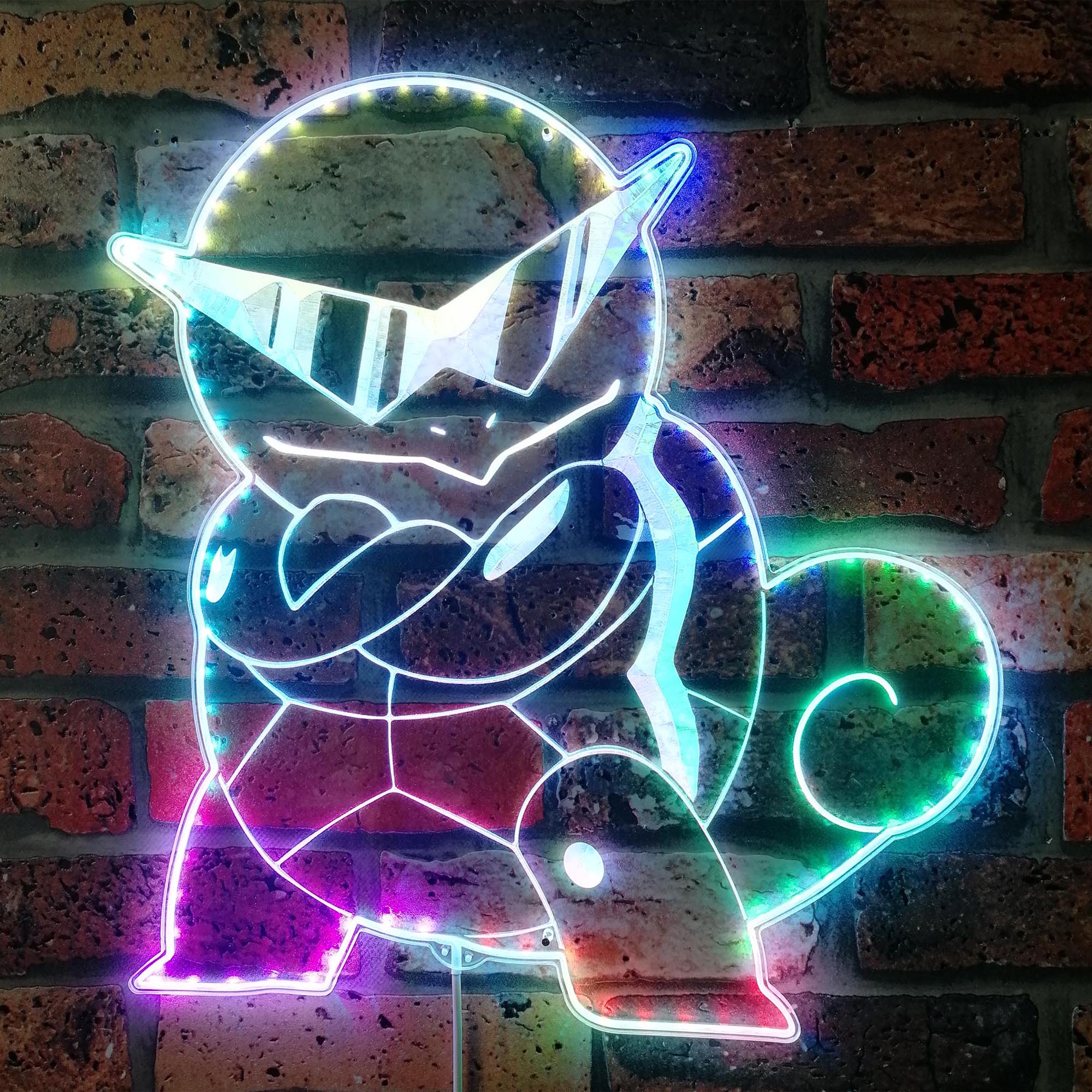 Pokeman Squirtle Dynamic RGB Edge Lit LED Sign