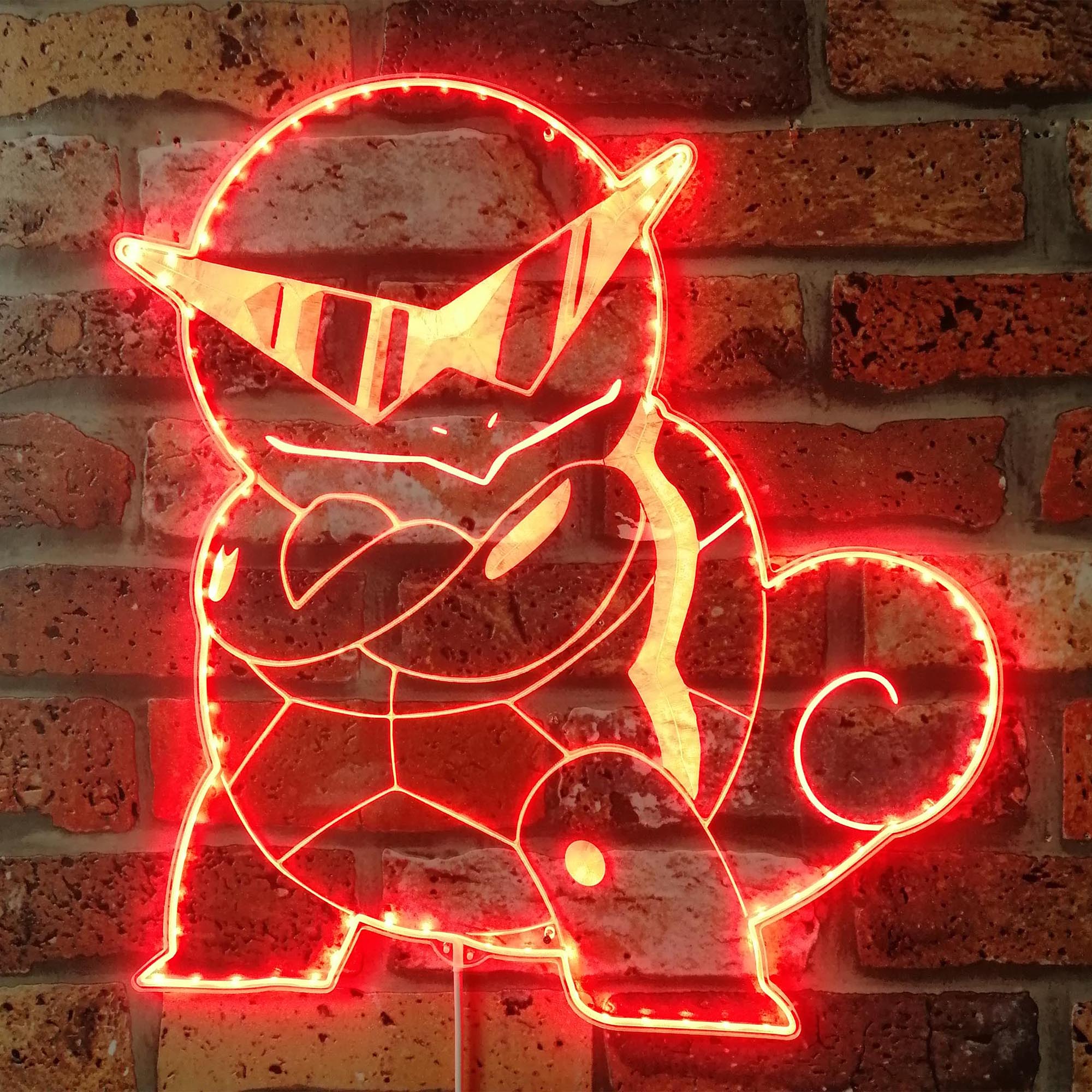 Pokeman Squirtle Dynamic RGB Edge Lit LED Sign