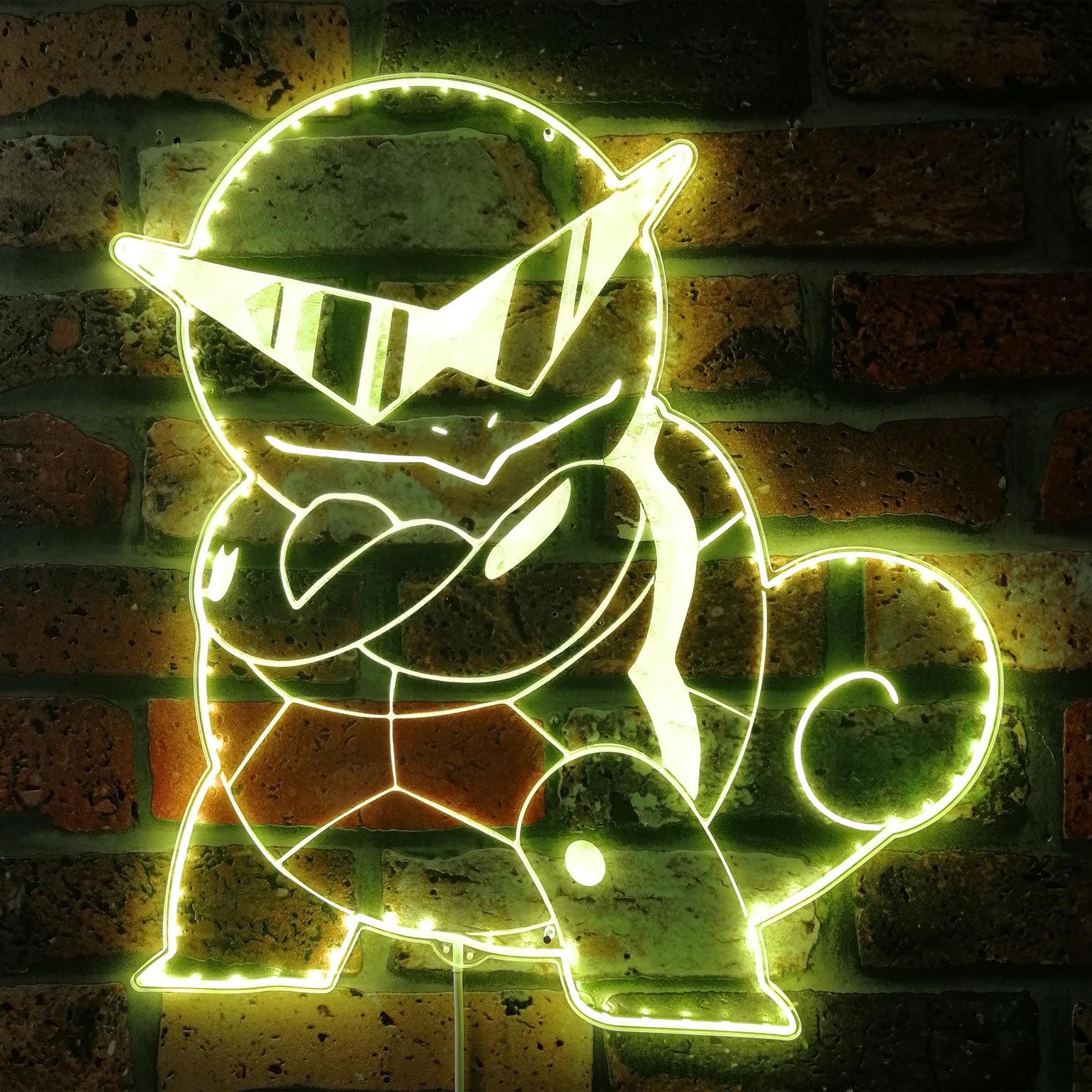 Pokeman Squirtle Dynamic RGB Edge Lit LED Sign