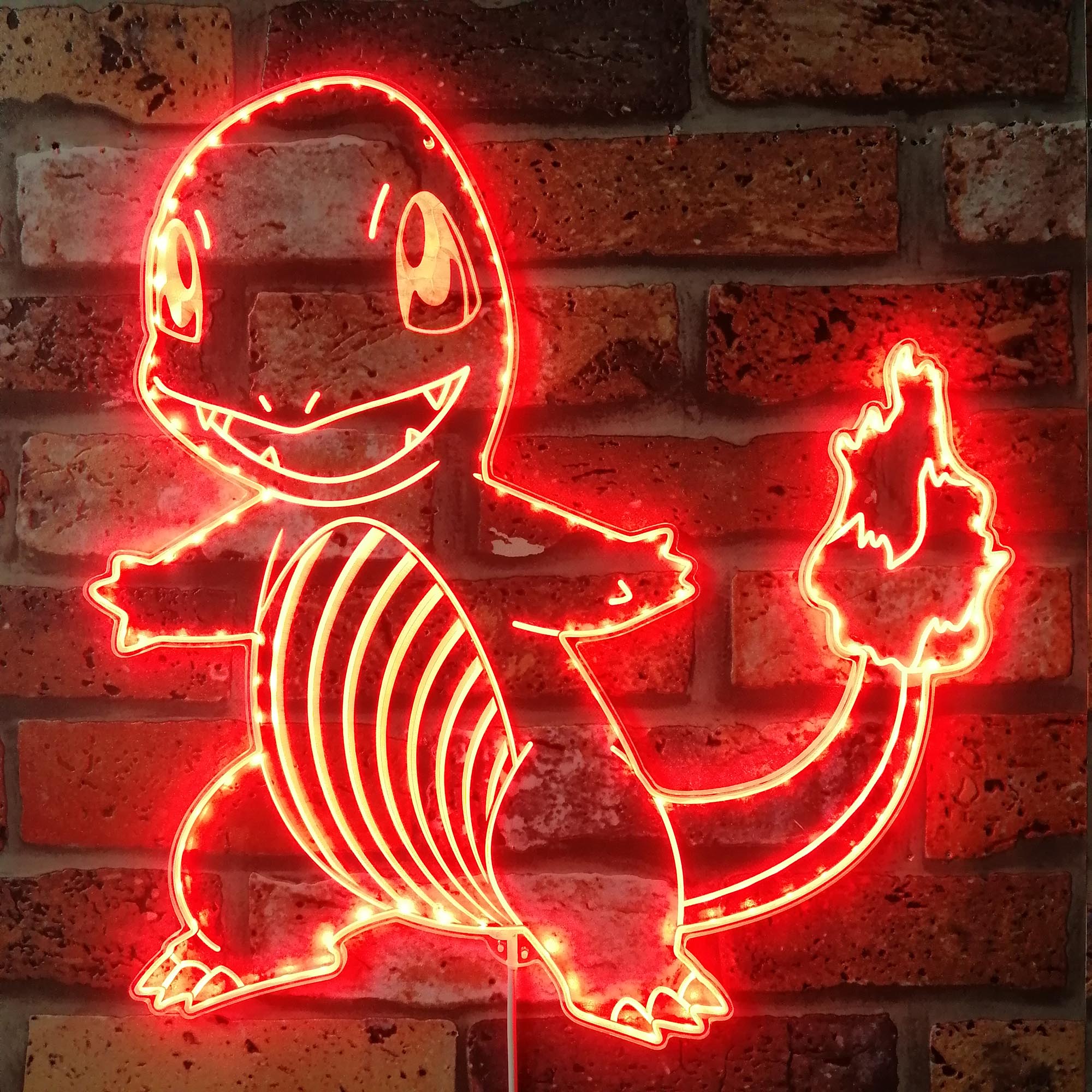 Pokemon Charmander Dynamic RGB Edge Lit LED Sign