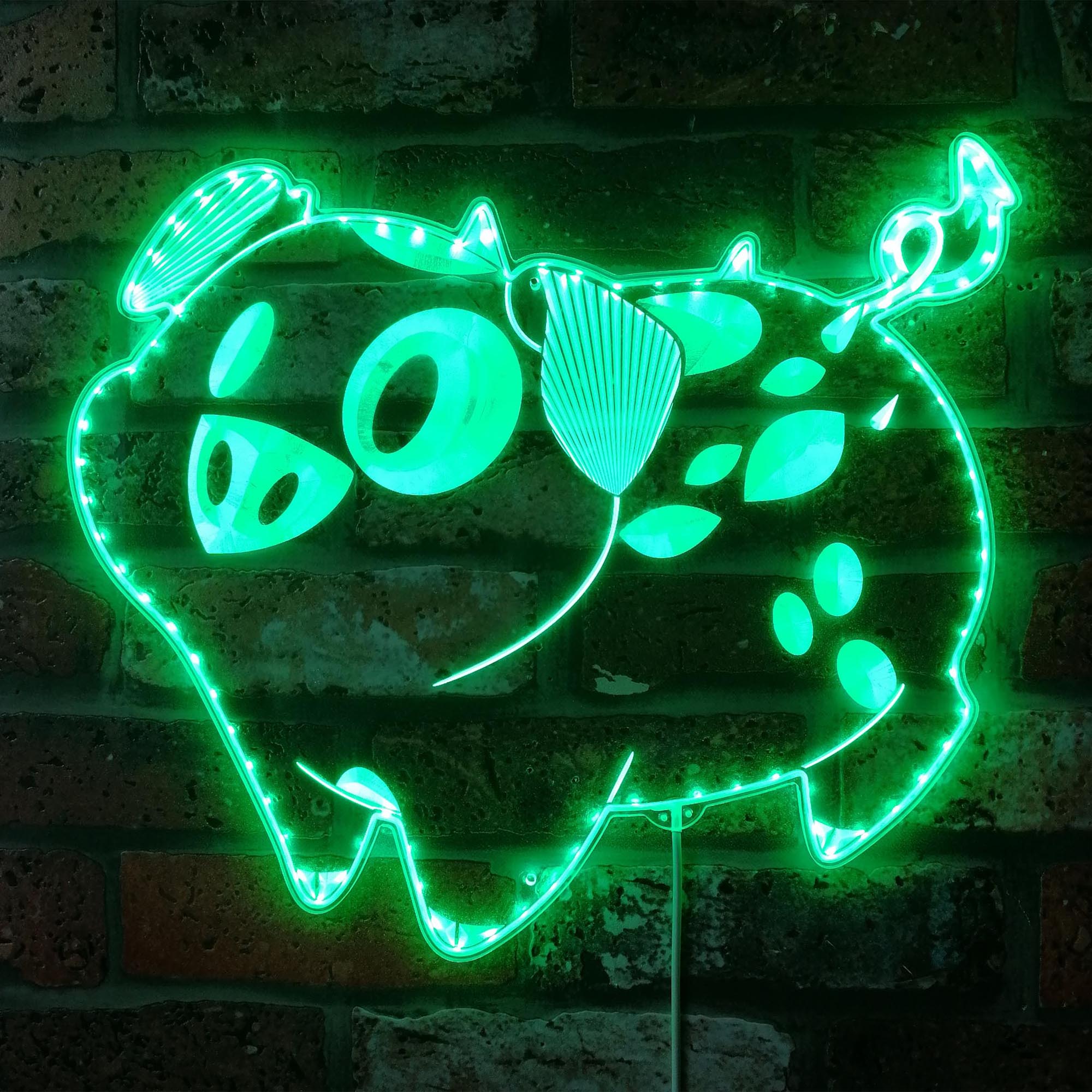 Hazbin Hotel Fat Nuggets Dynamic RGB Edge Lit LED Sign