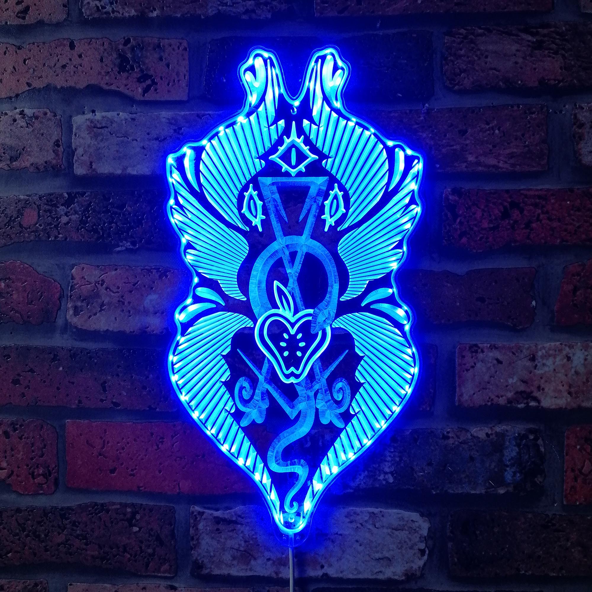 Hazbin Hotel Adam Art Dynamic RGB Edge Lit LED Sign