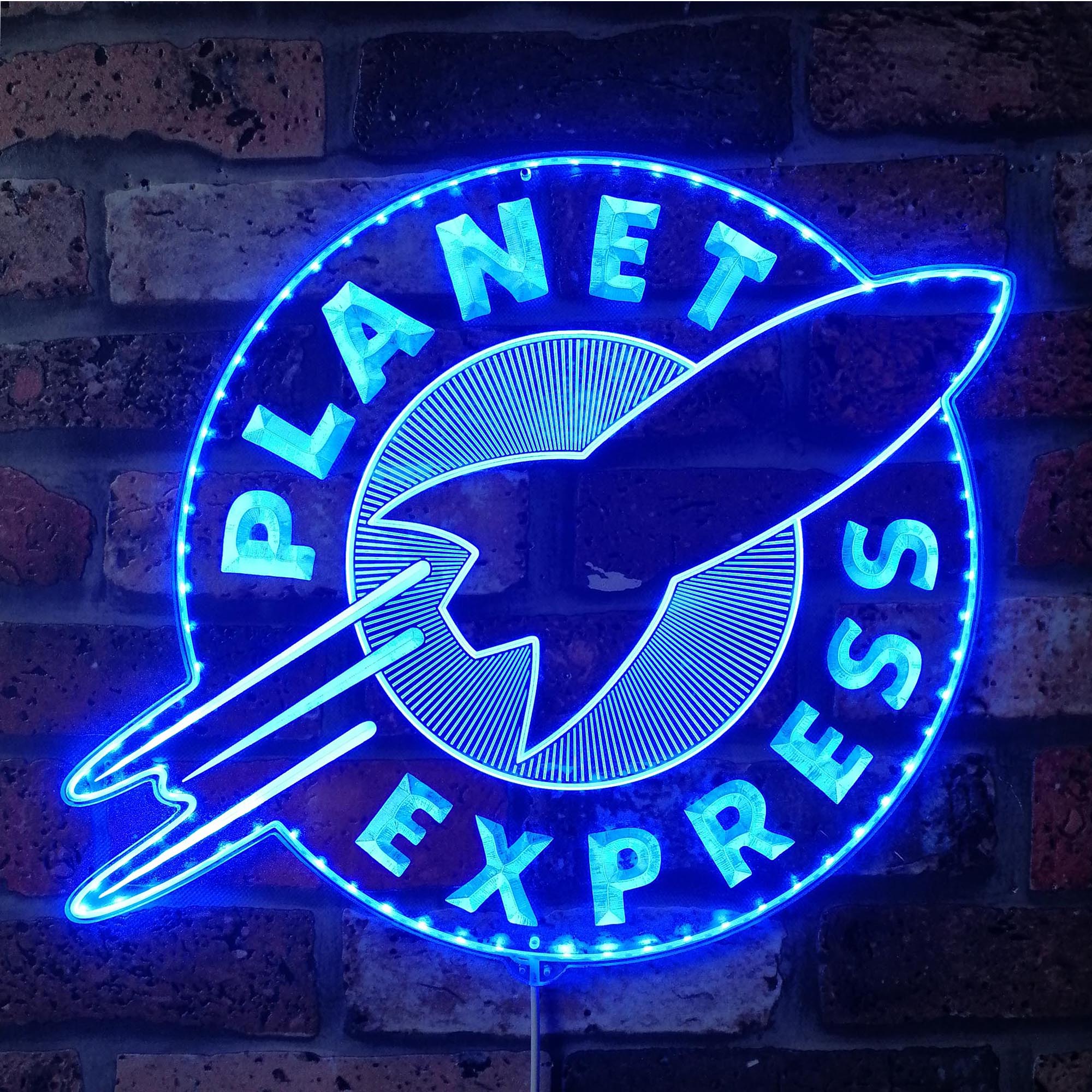 Planet Express Dynamic RGB Edge Lit LED Sign