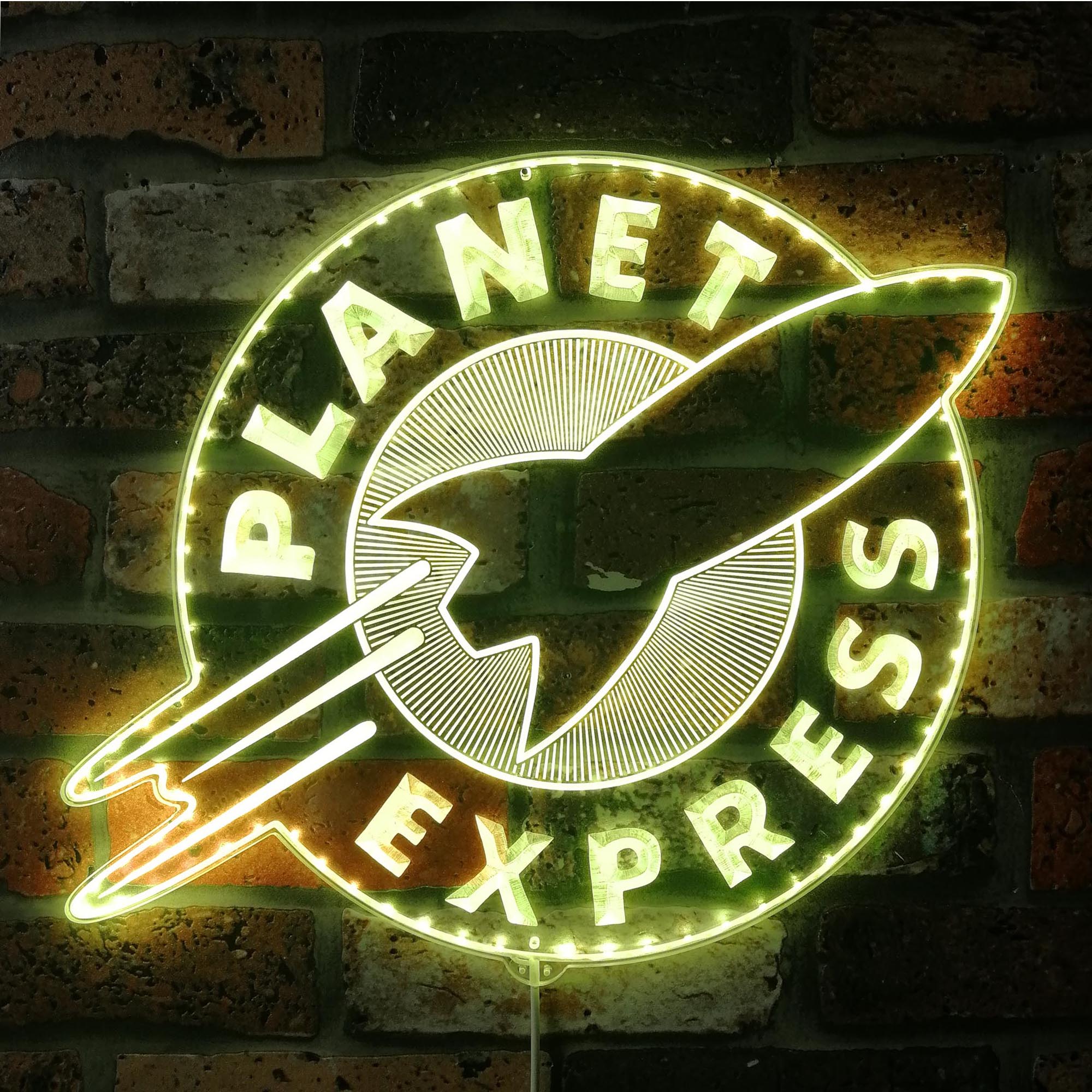 Planet Express Dynamic RGB Edge Lit LED Sign