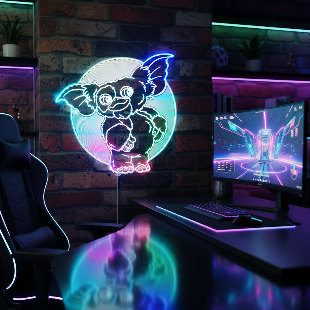 Gremlins Dynamic RGB Edge Lit LED Sign | PROLEDSIGN