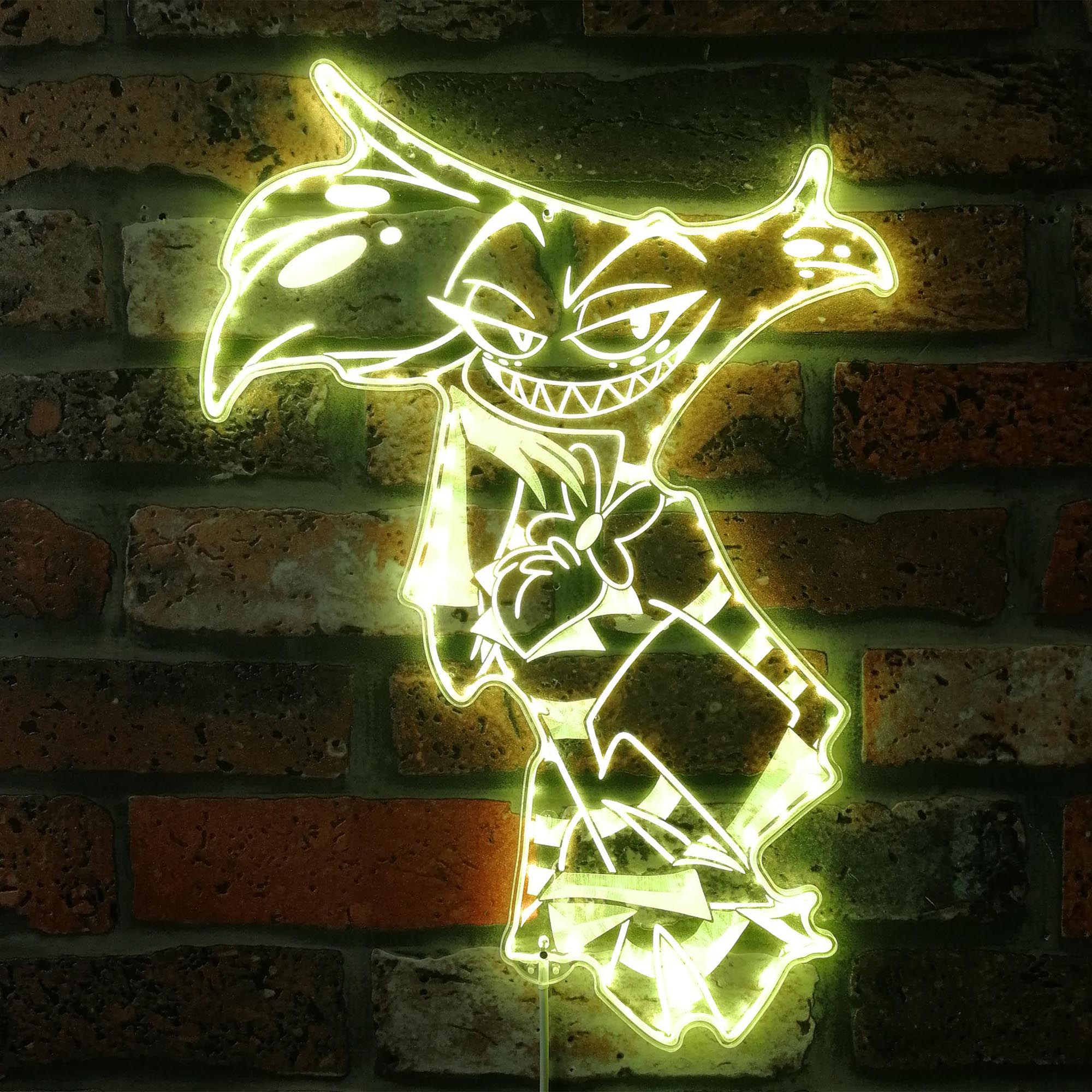 Angel Dust Hazbin Hotel Dynamic RGB Edge Lit LED Sign