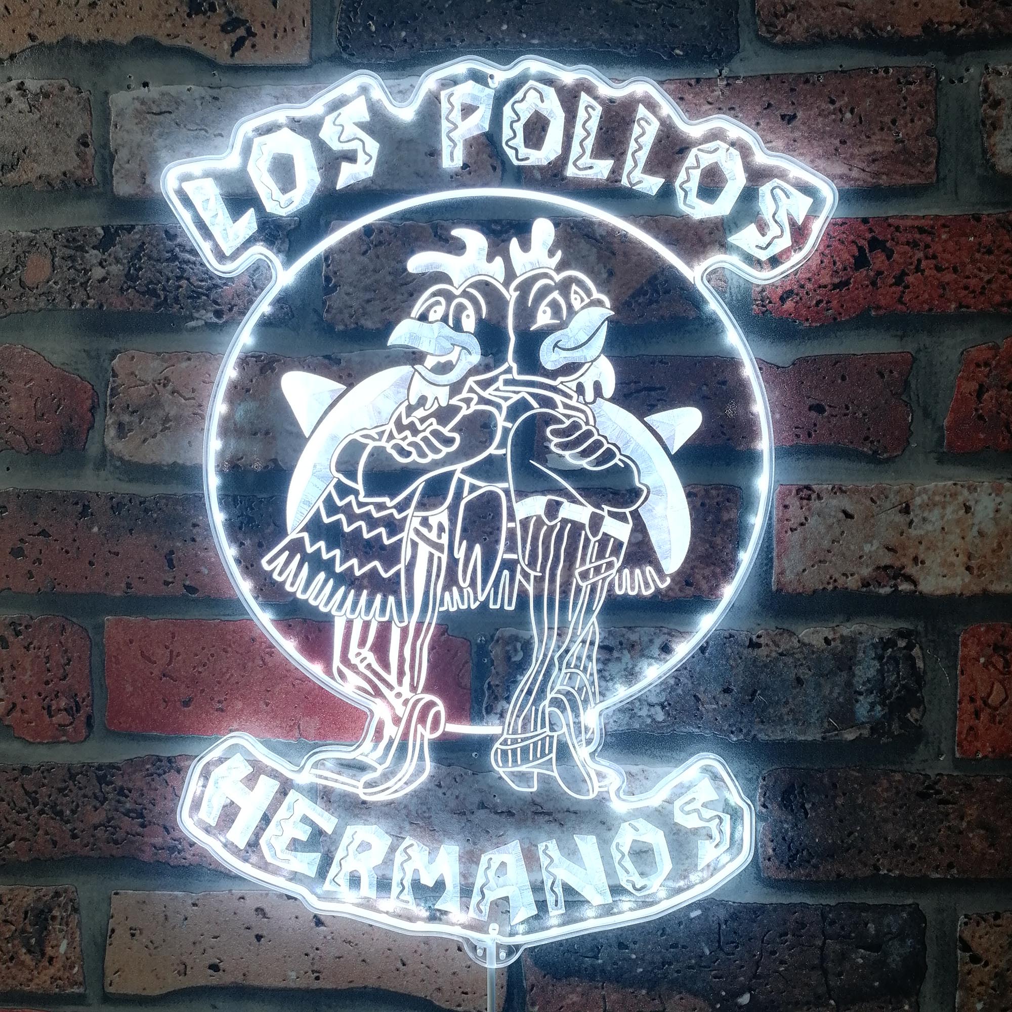 Los Pollos Hermanos Dynamic RGB Edge Lit LED Sign