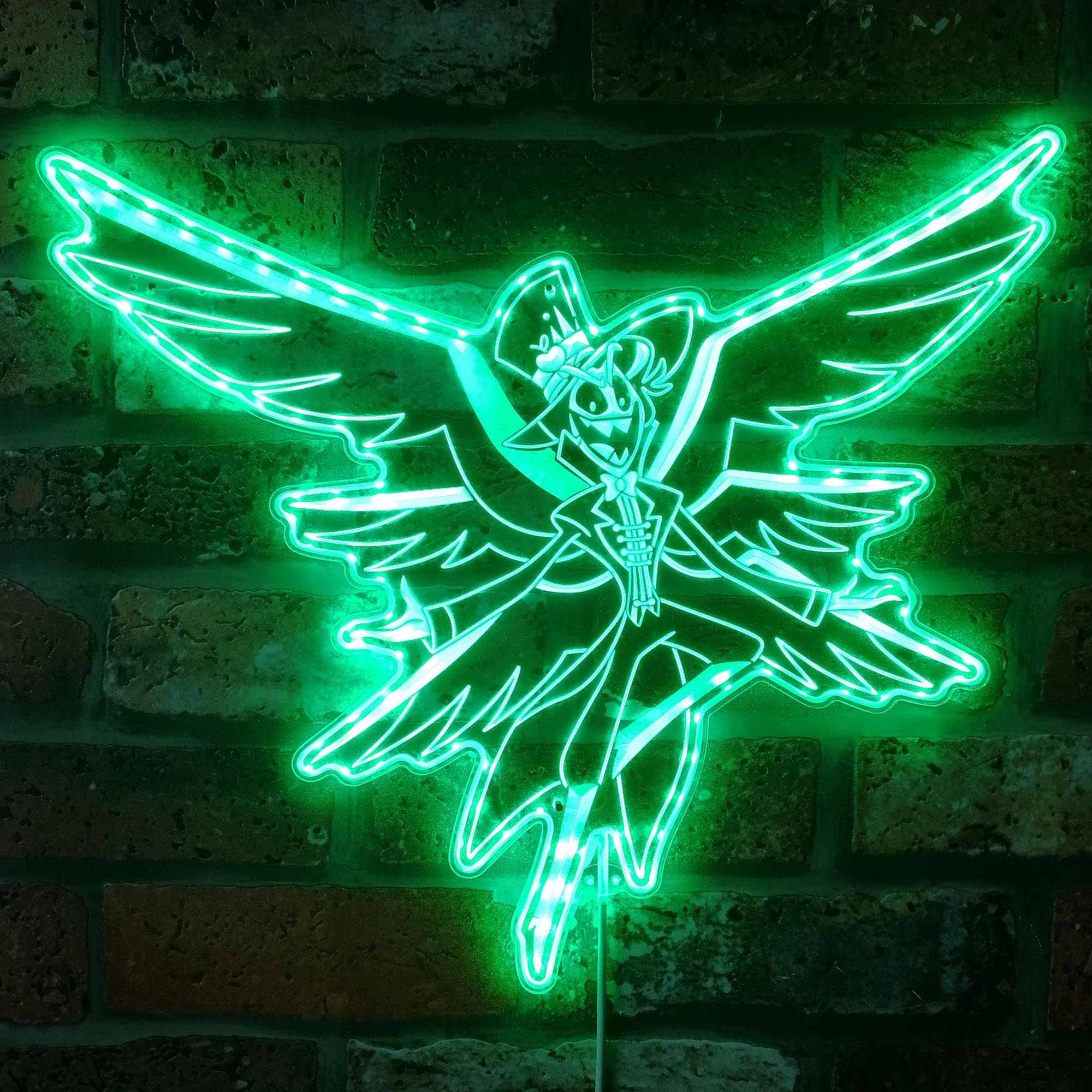 Lucifer Hazbin Hotel Dynamic RGB Edge Lit LED Sign