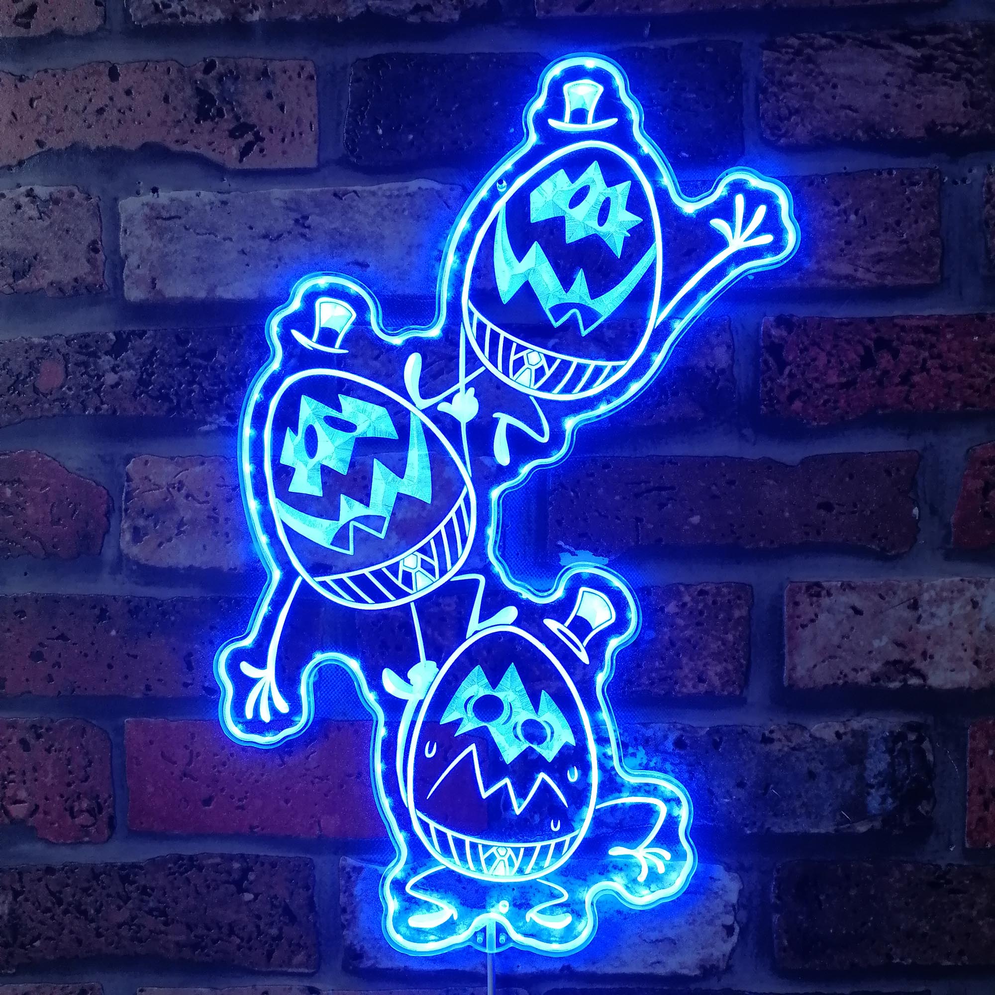 Hazbin Hotel Egg Boiz Minions Dynamic RGB Edge Lit LED Sign